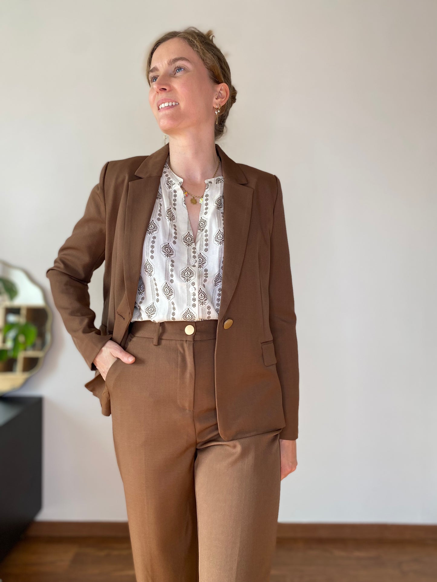 Blazer chocolat Ivy