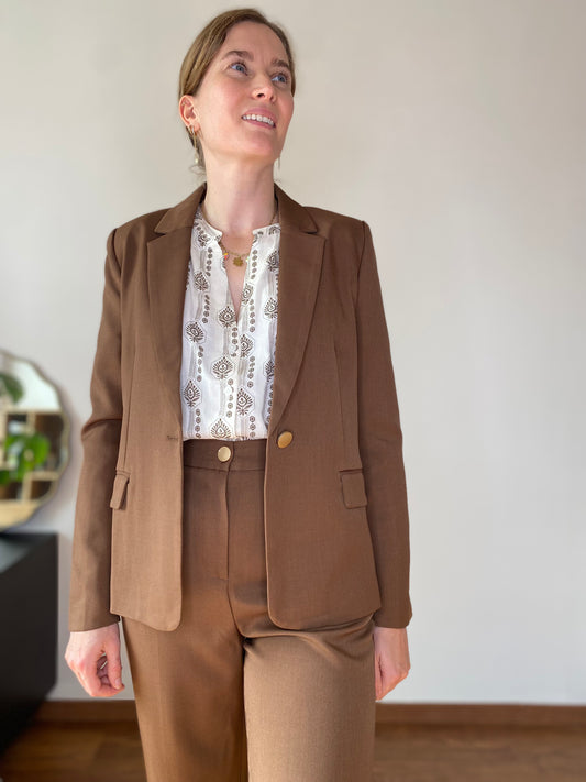 Blazer chocolat Ivy