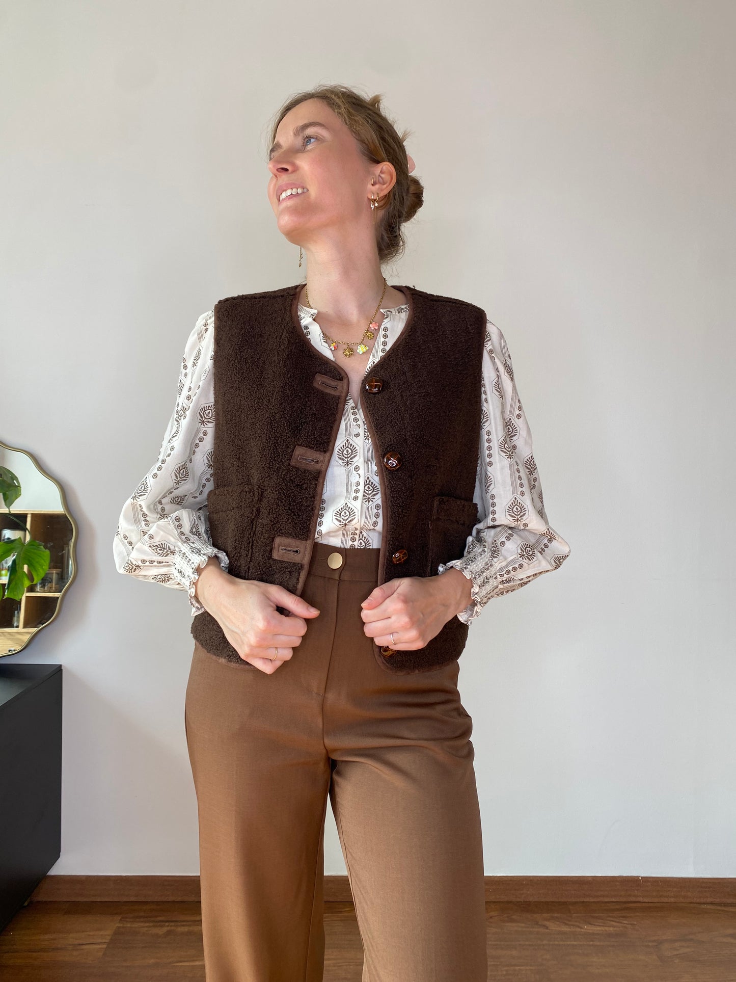 Veste Evie chocolat réversible