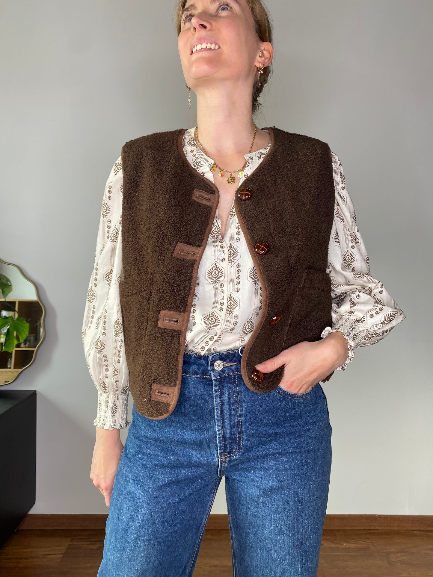 Veste Evie chocolat réversible
