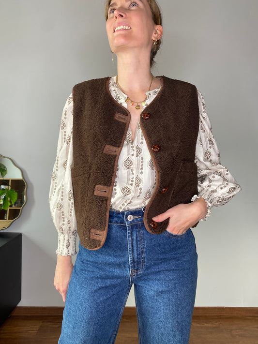 Veste Evie chocolat réversible