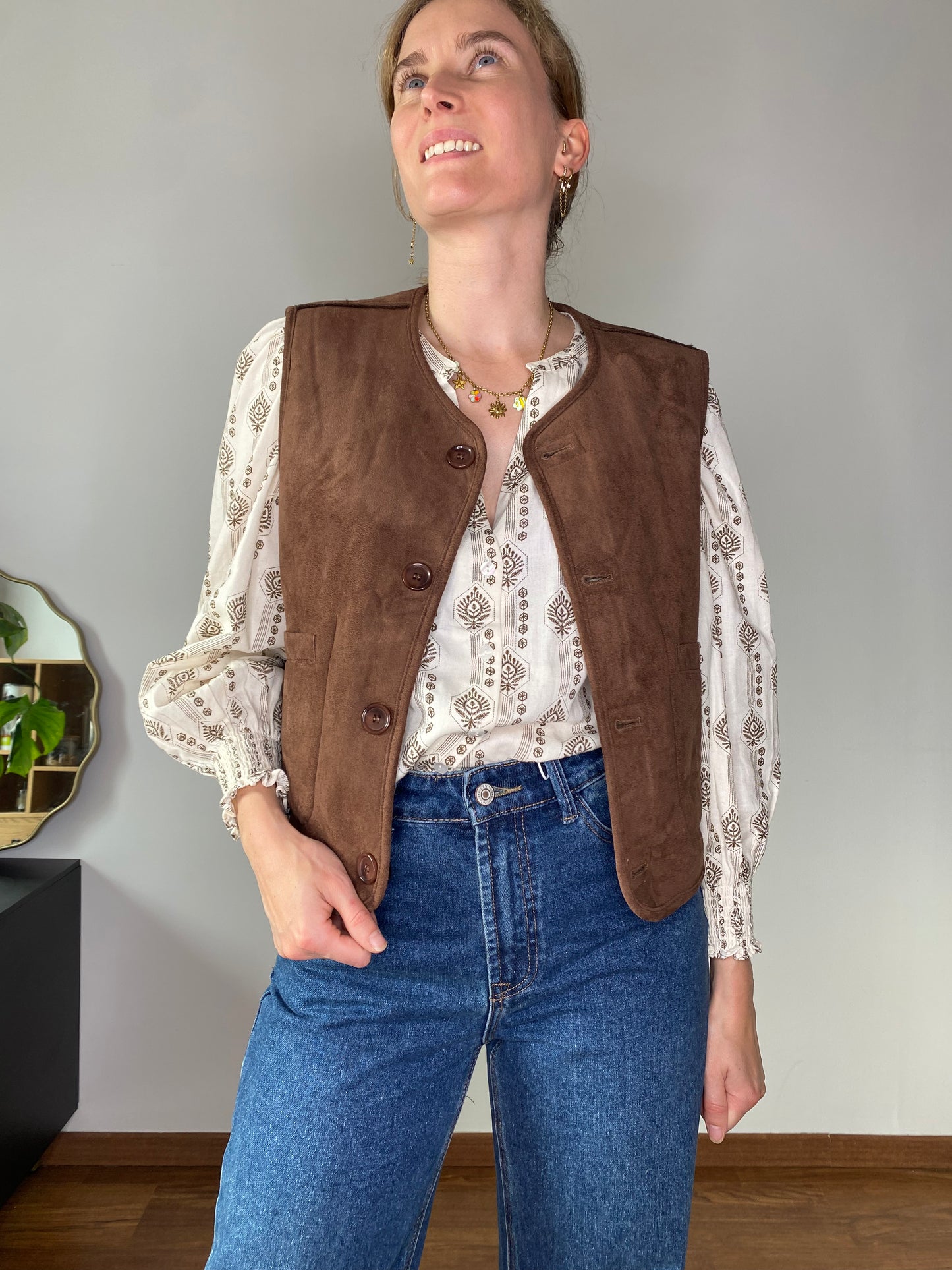 Veste Evie chocolat réversible