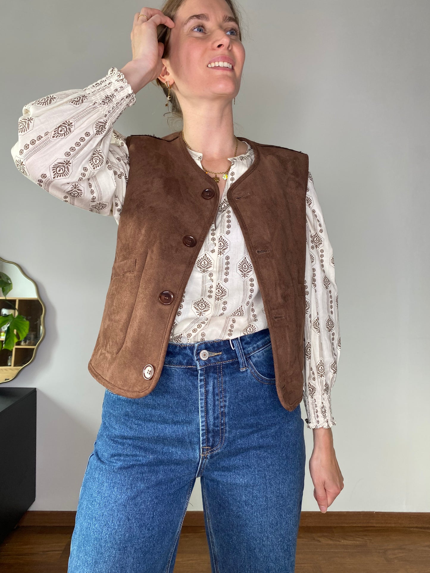 Veste Evie chocolat réversible