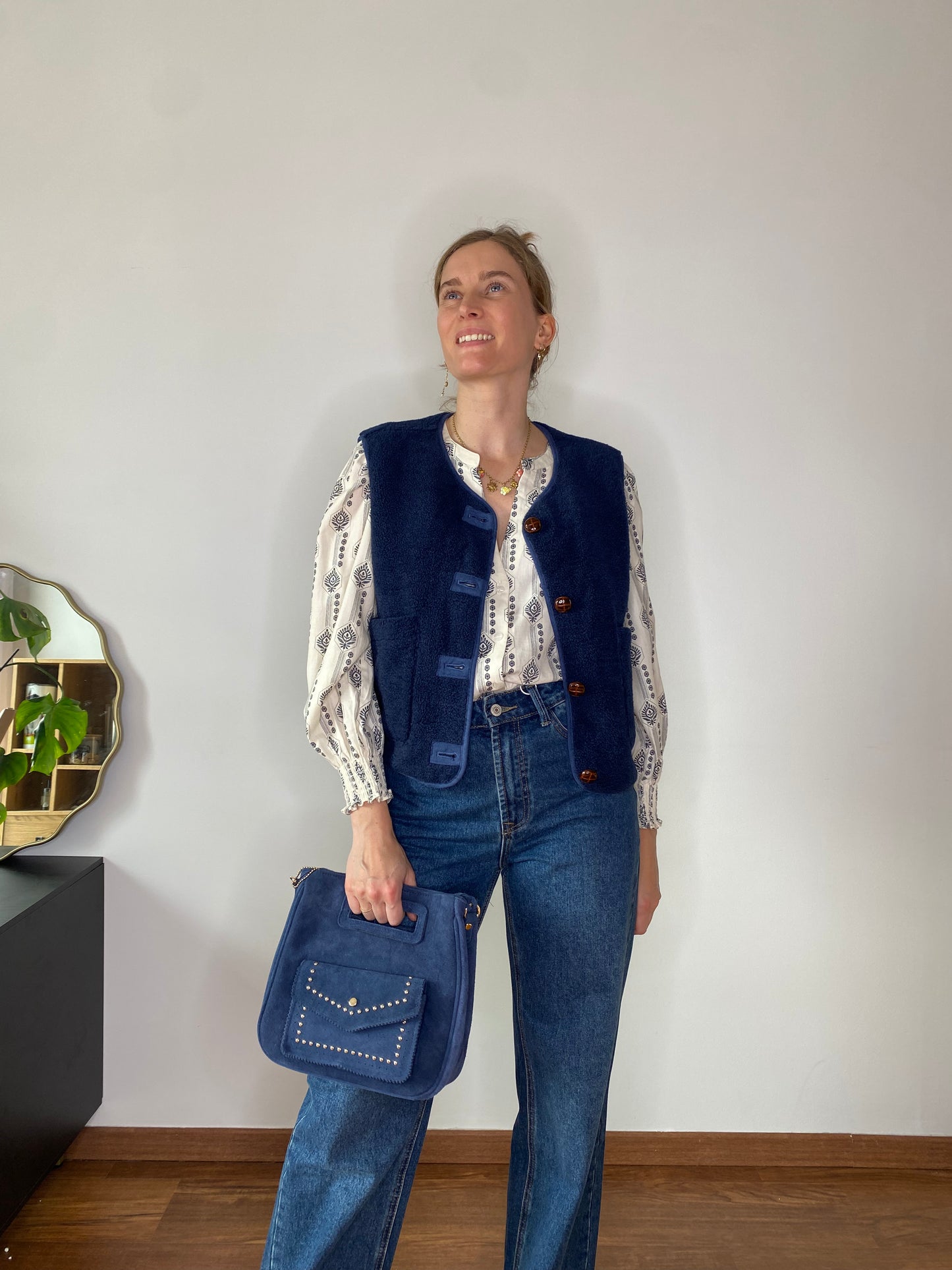 Veste Evie bleu marine réversible
