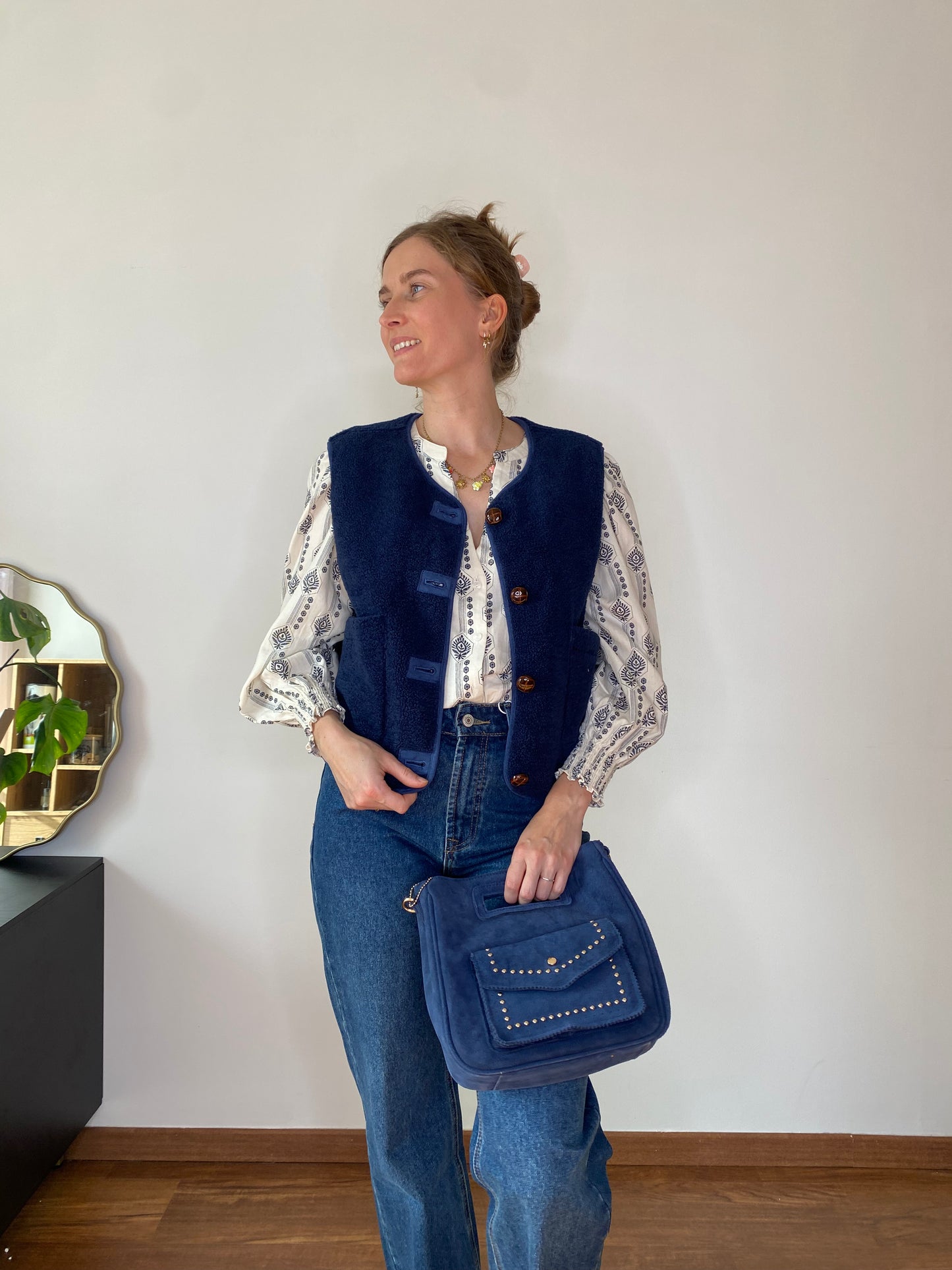 Veste Evie bleu marine réversible