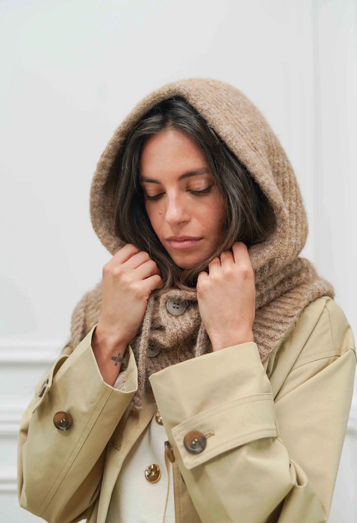 Cagoule Elisa taupe - Margothe