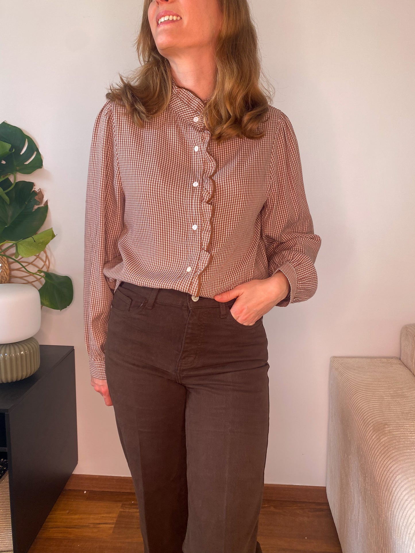 Chemise Ambre noisette