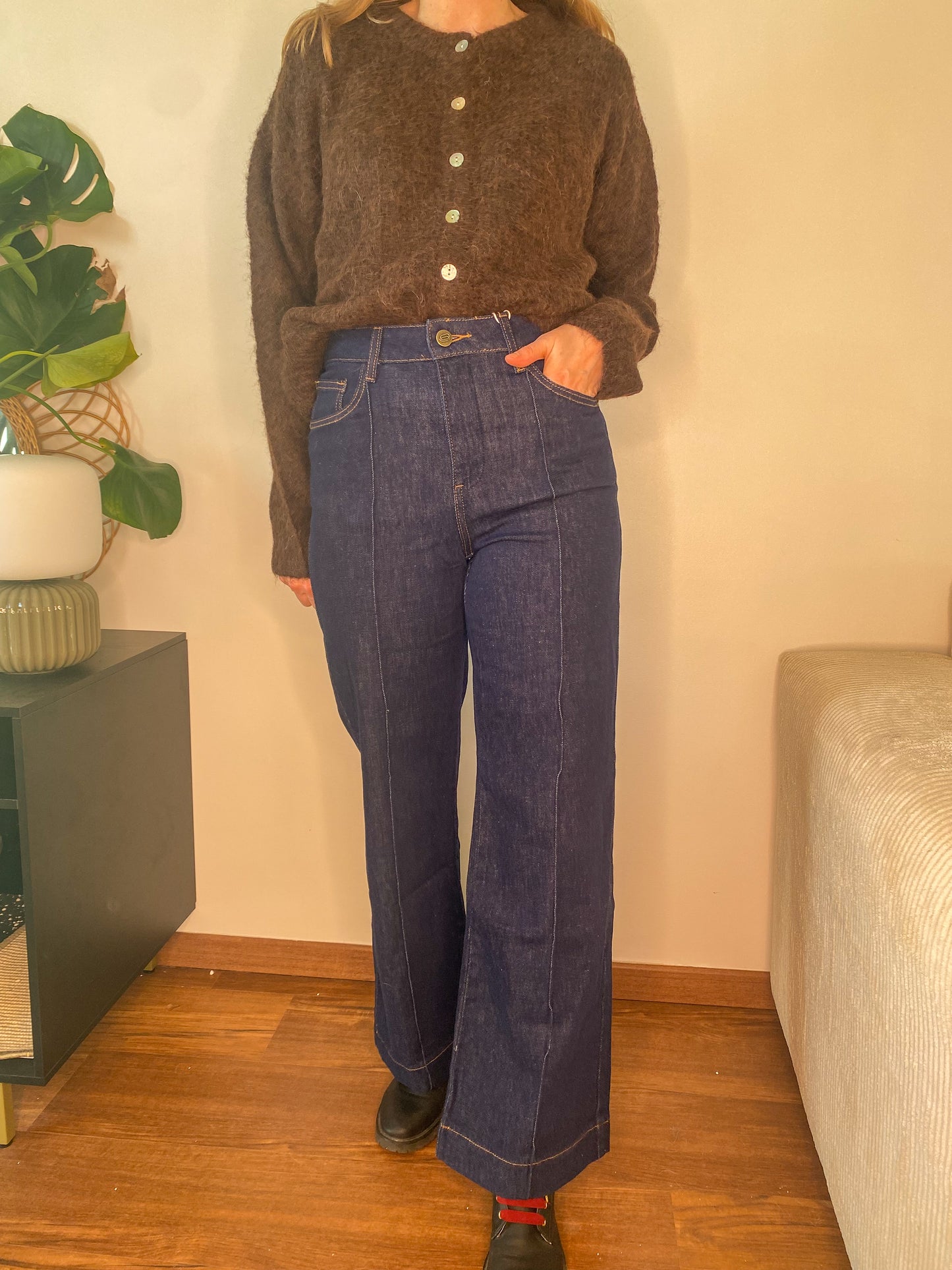 Jean Faustinette denim brut - Oraije