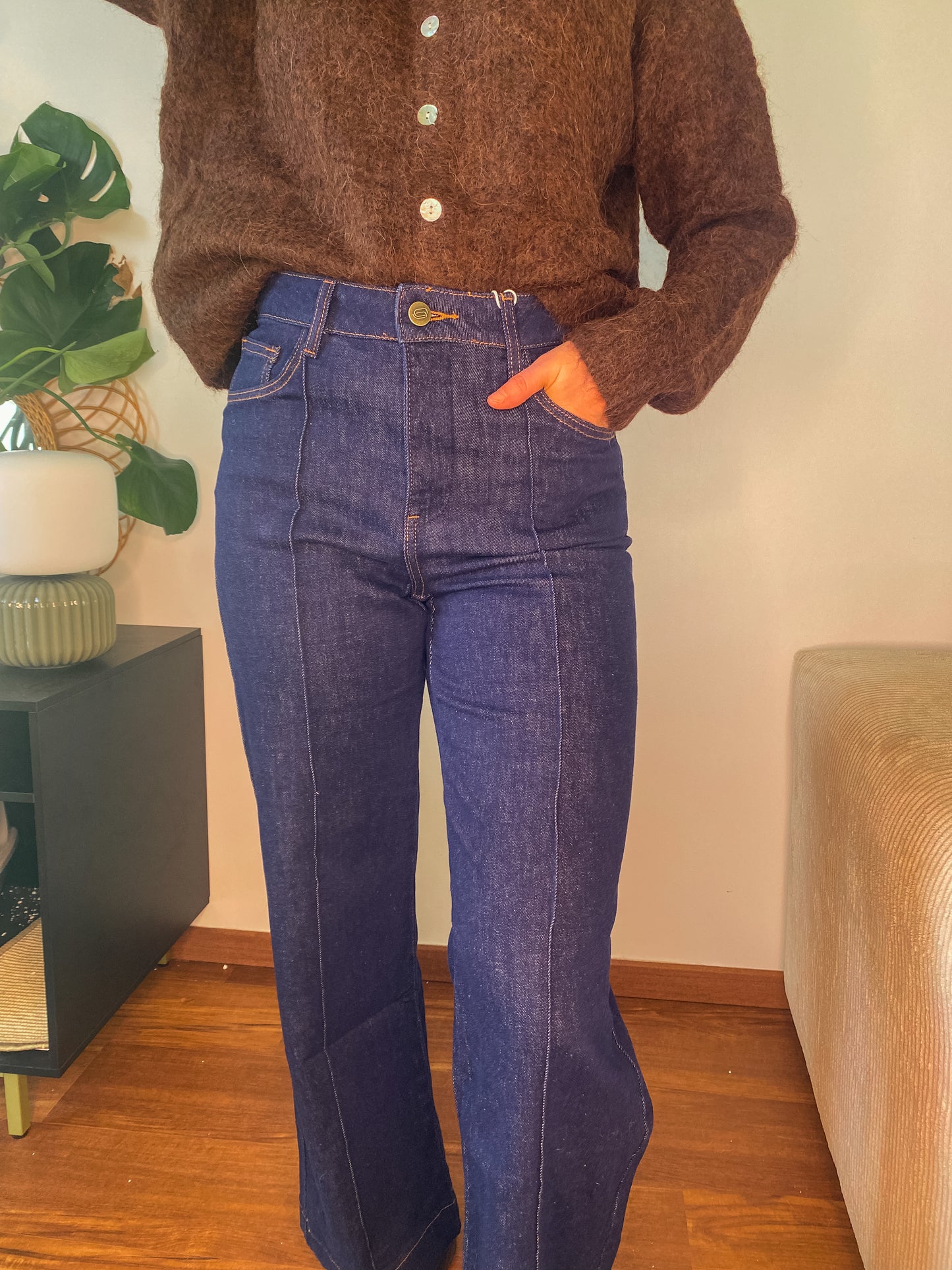 Jean Faustinette denim brut - Oraije