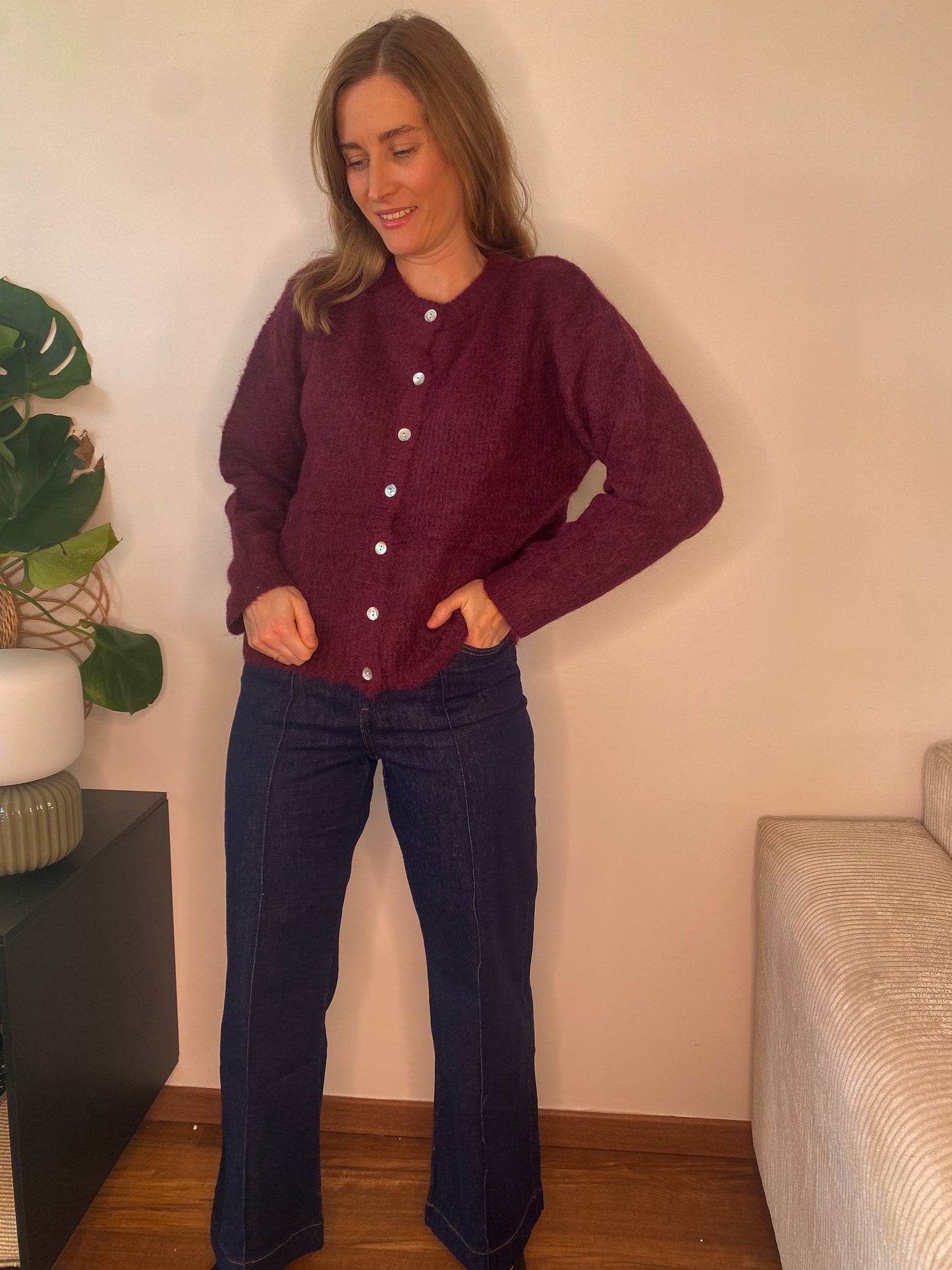 Gilet Alice bordeaux