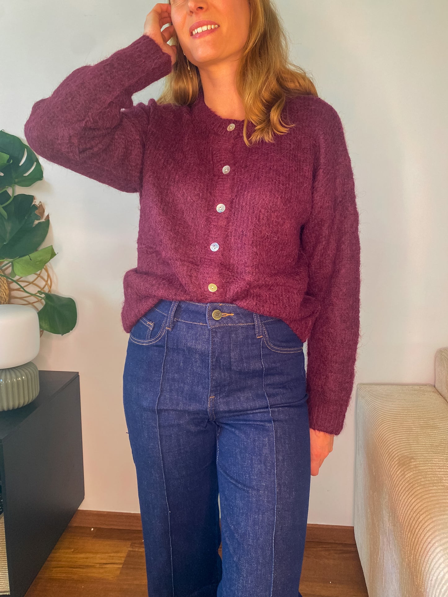 Gilet Alice bordeaux