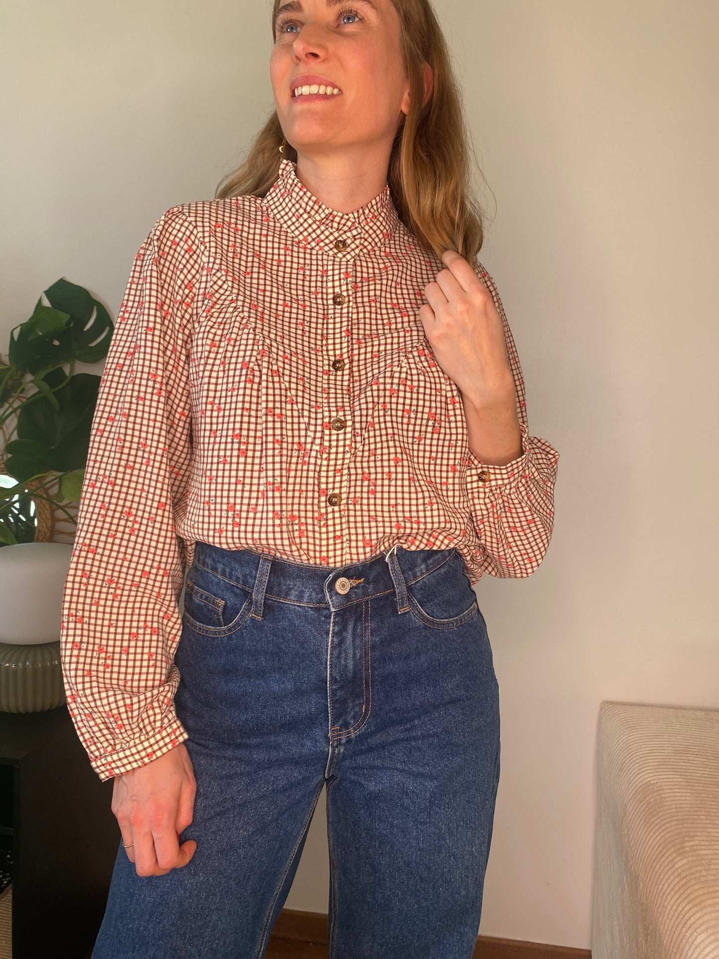 Blouse Therese bordeaux