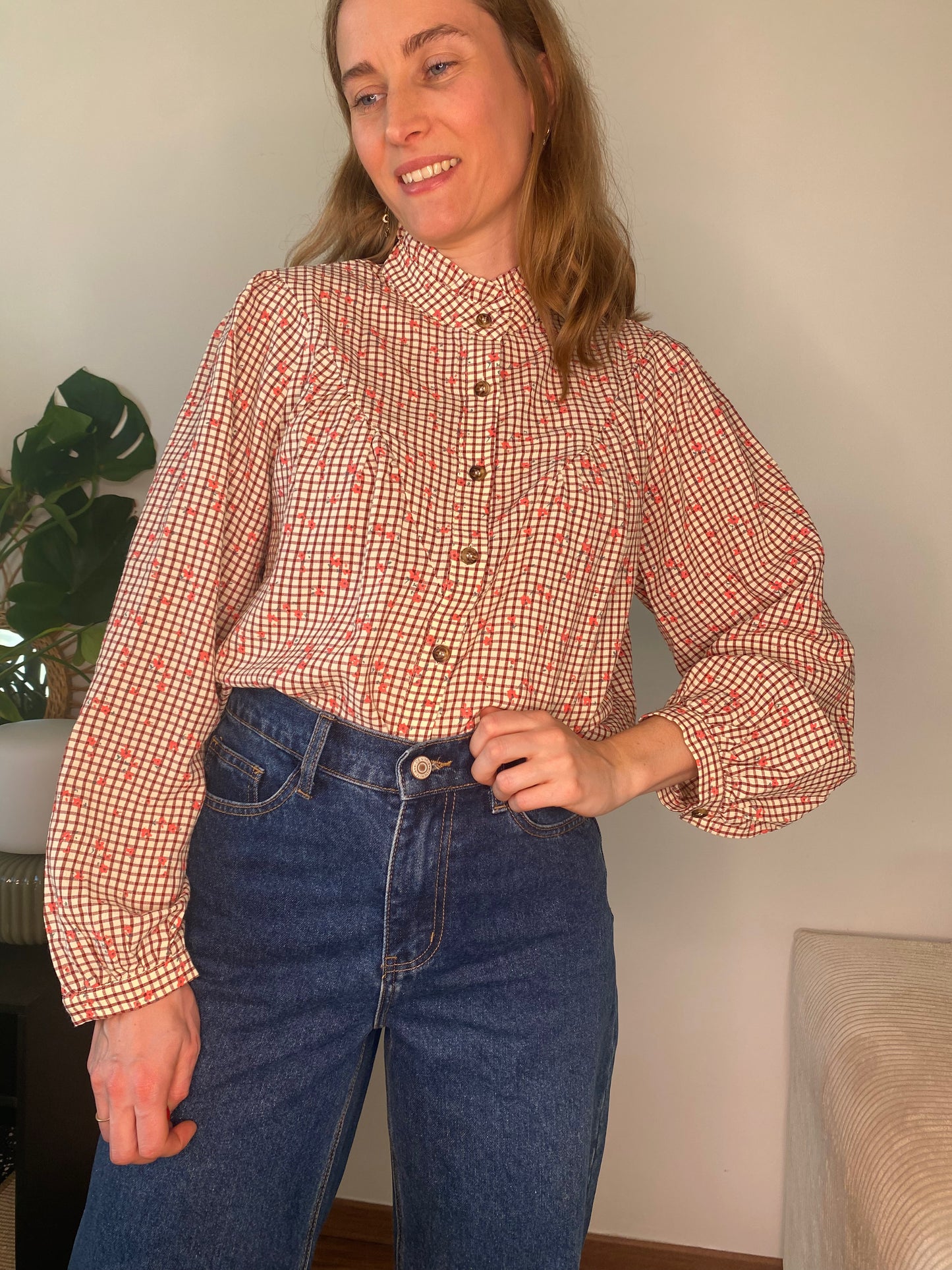 Blouse Therese bordeaux