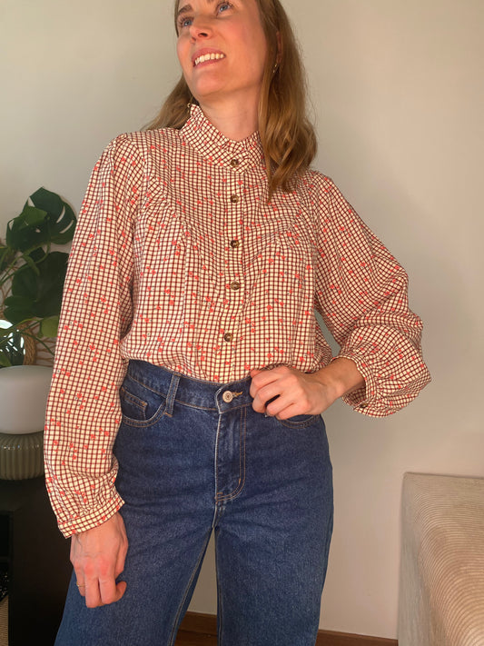 Blouse Therese bordeaux