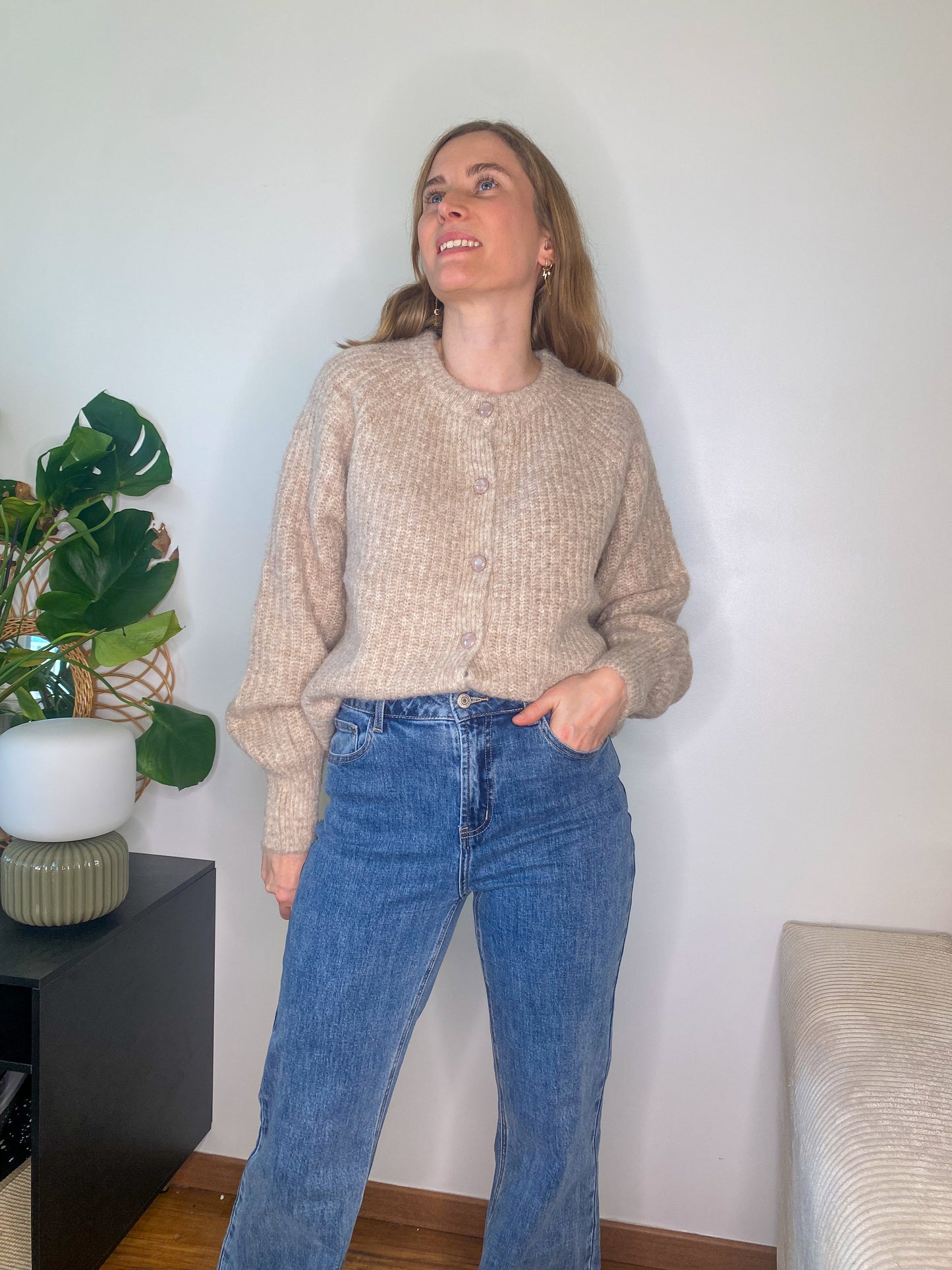 Gilet Emma beige laine