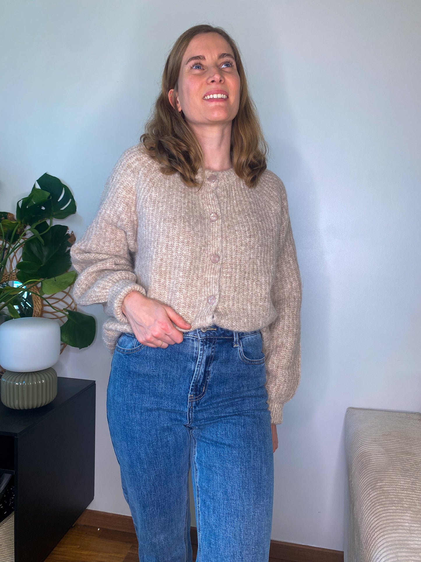 Gilet Emma beige laine