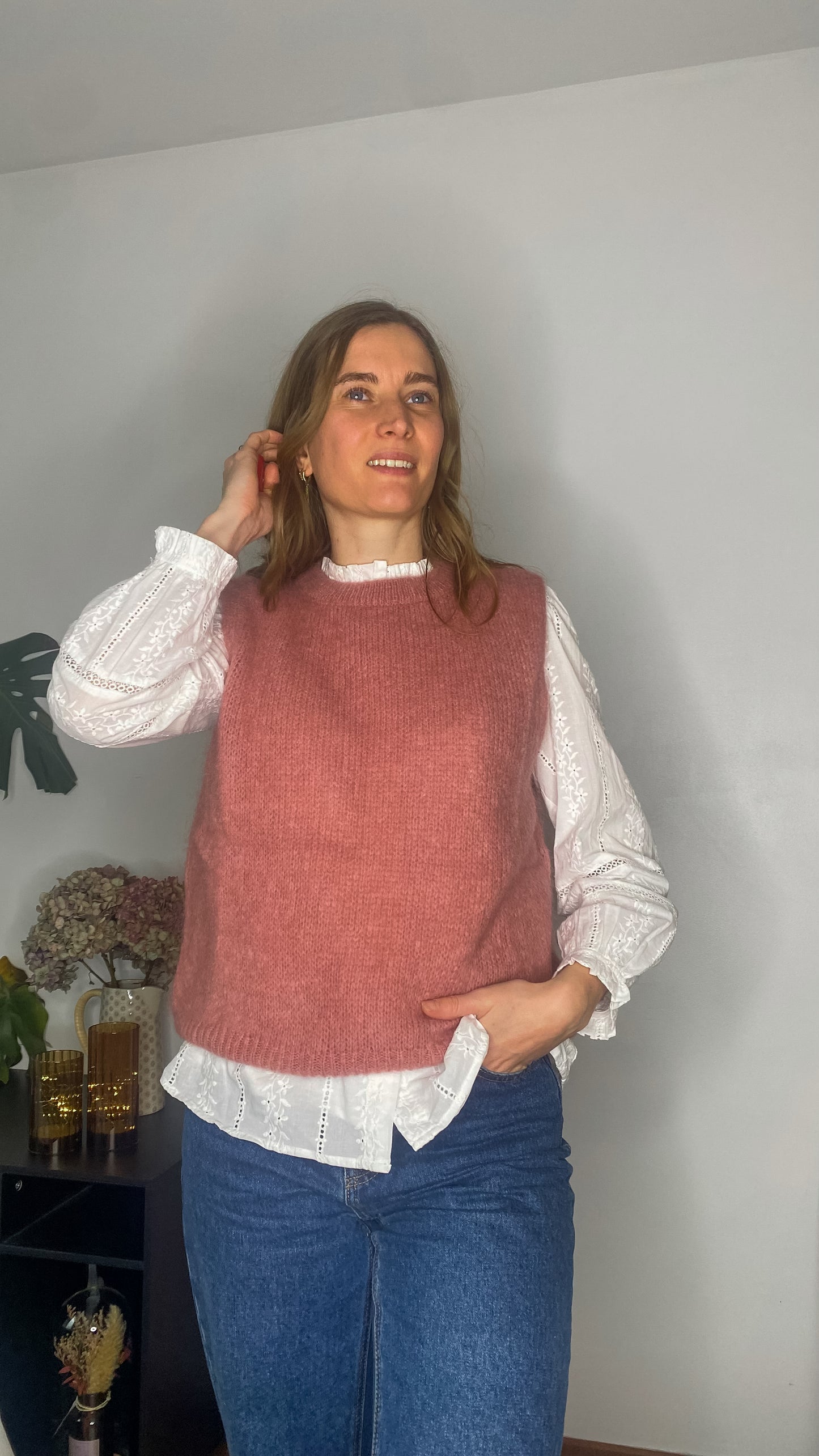 Pull Ariel vieux-rose