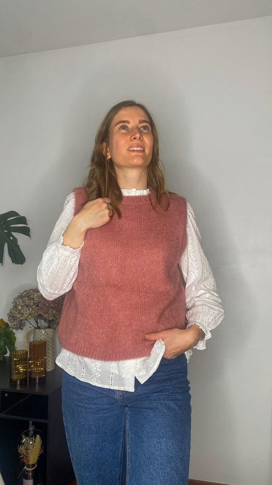 Pull Ariel vieux-rose
