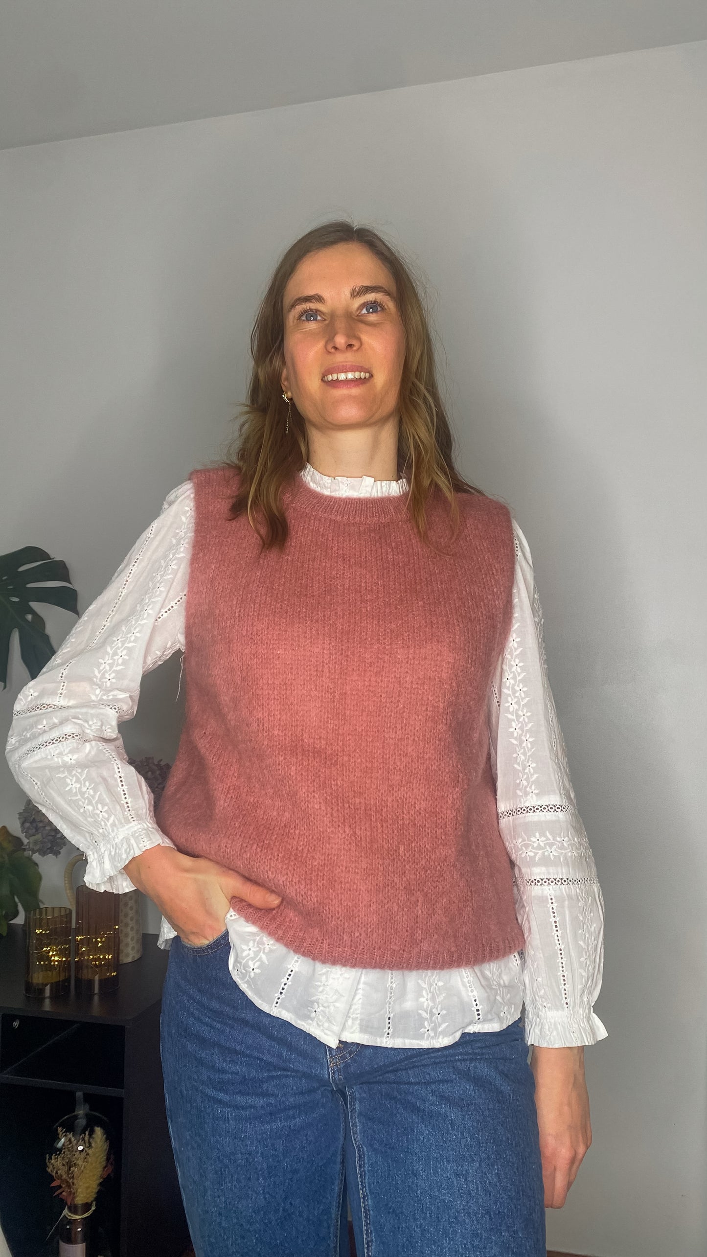 Pull Ariel vieux-rose