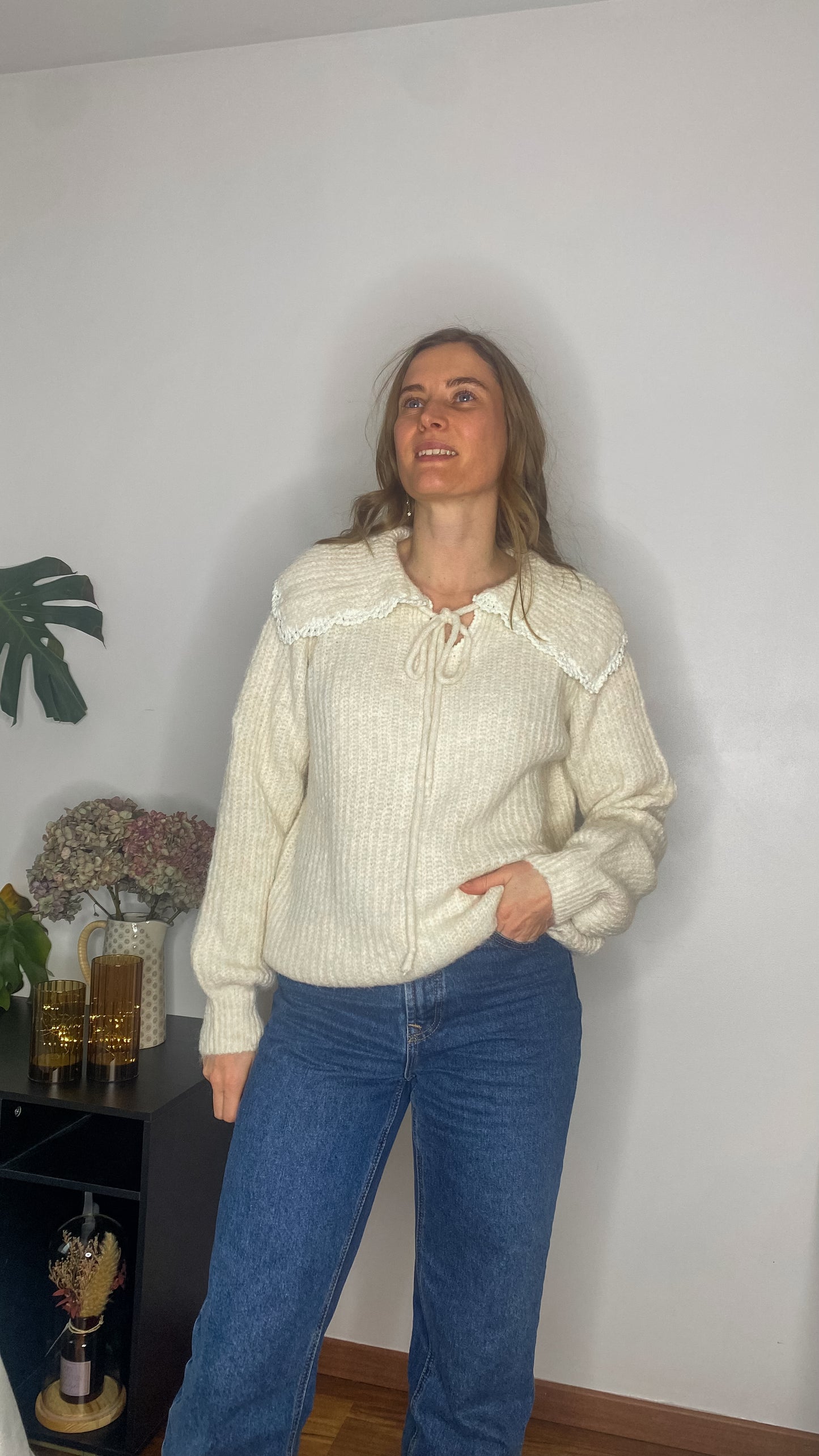 Pull Candide col beige