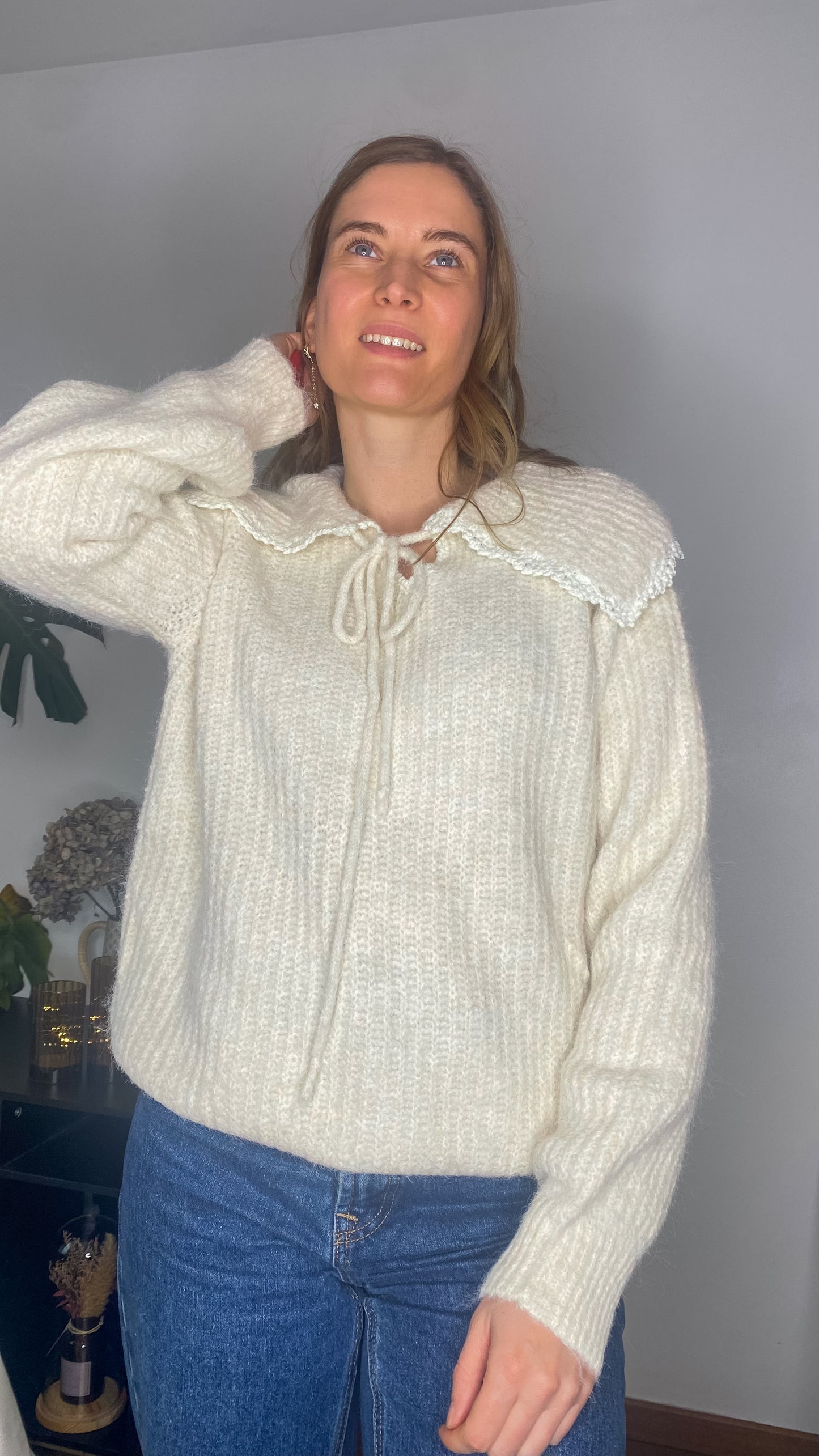 Pull Candide col beige