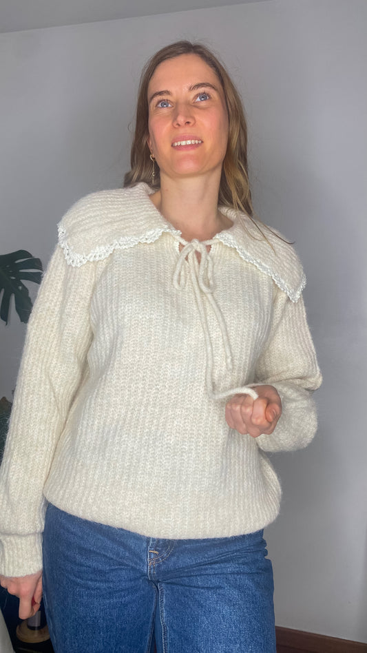 Pull Candide col beige