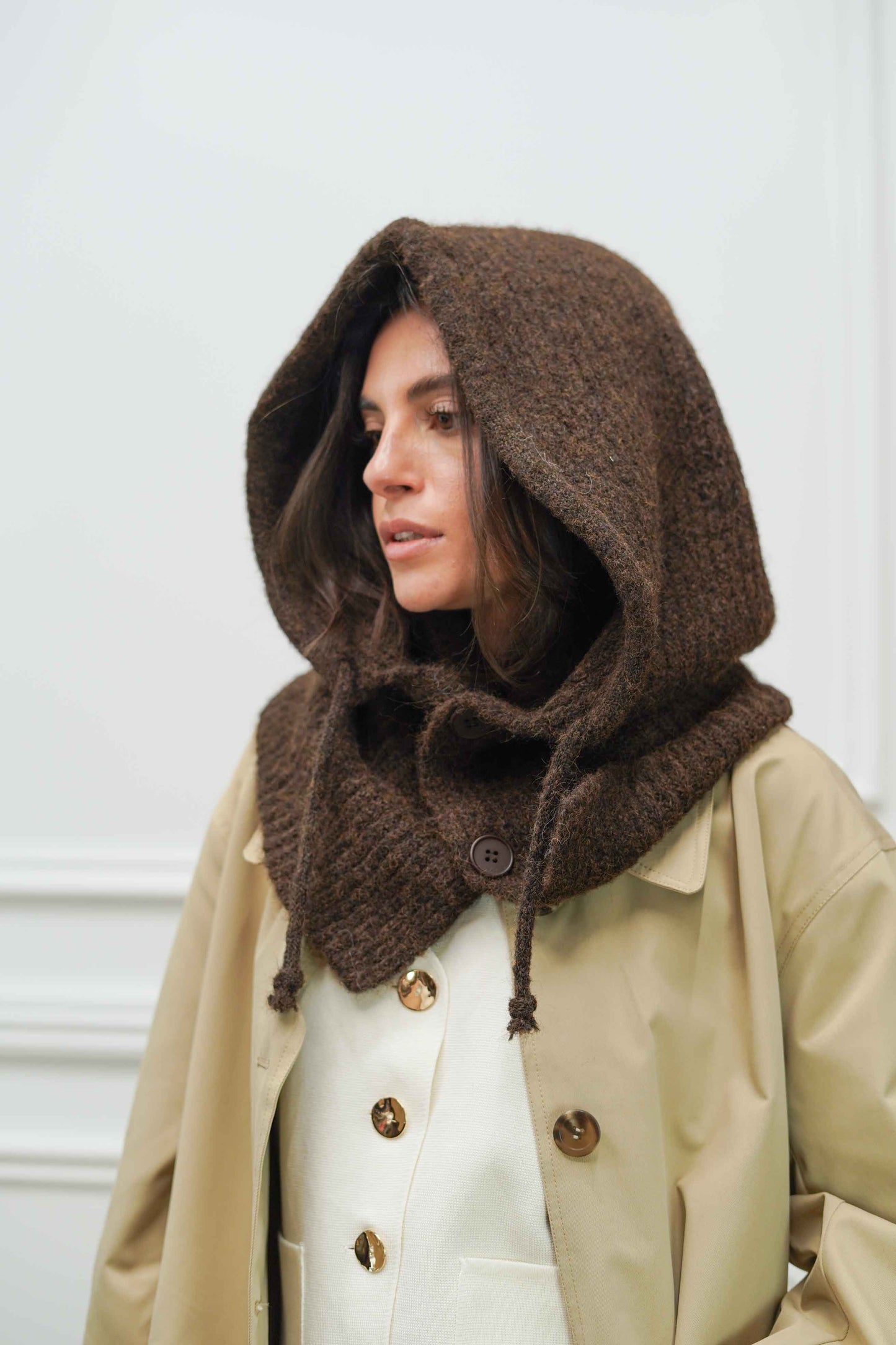 Cagoule Elisa marron