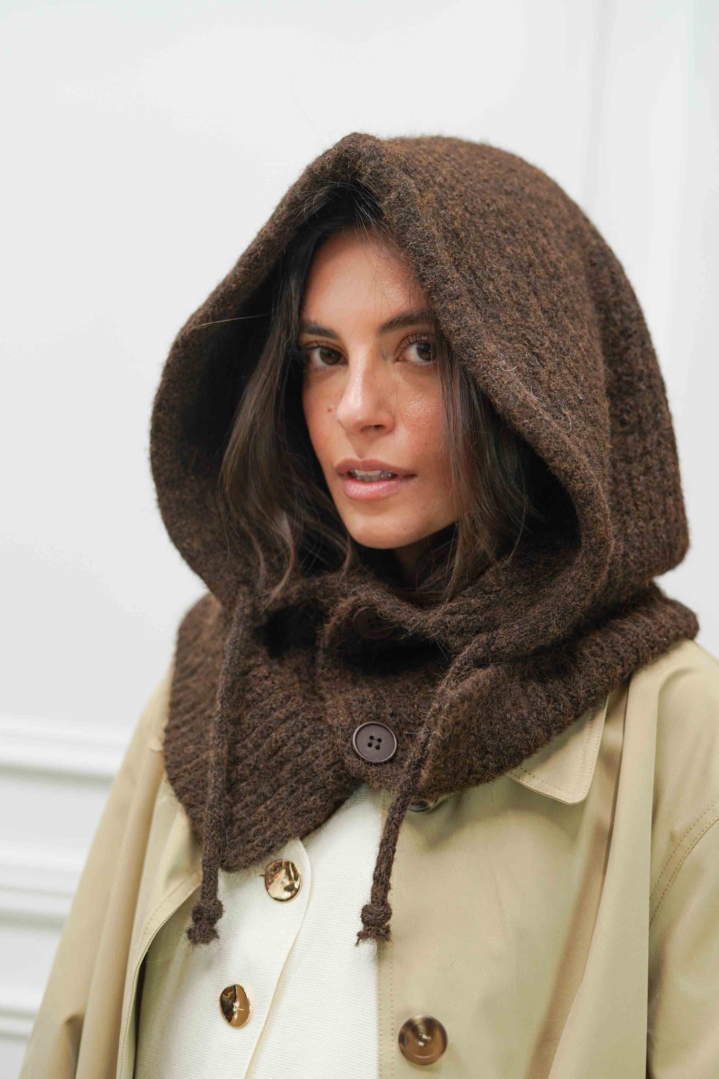 Cagoule Elisa marron