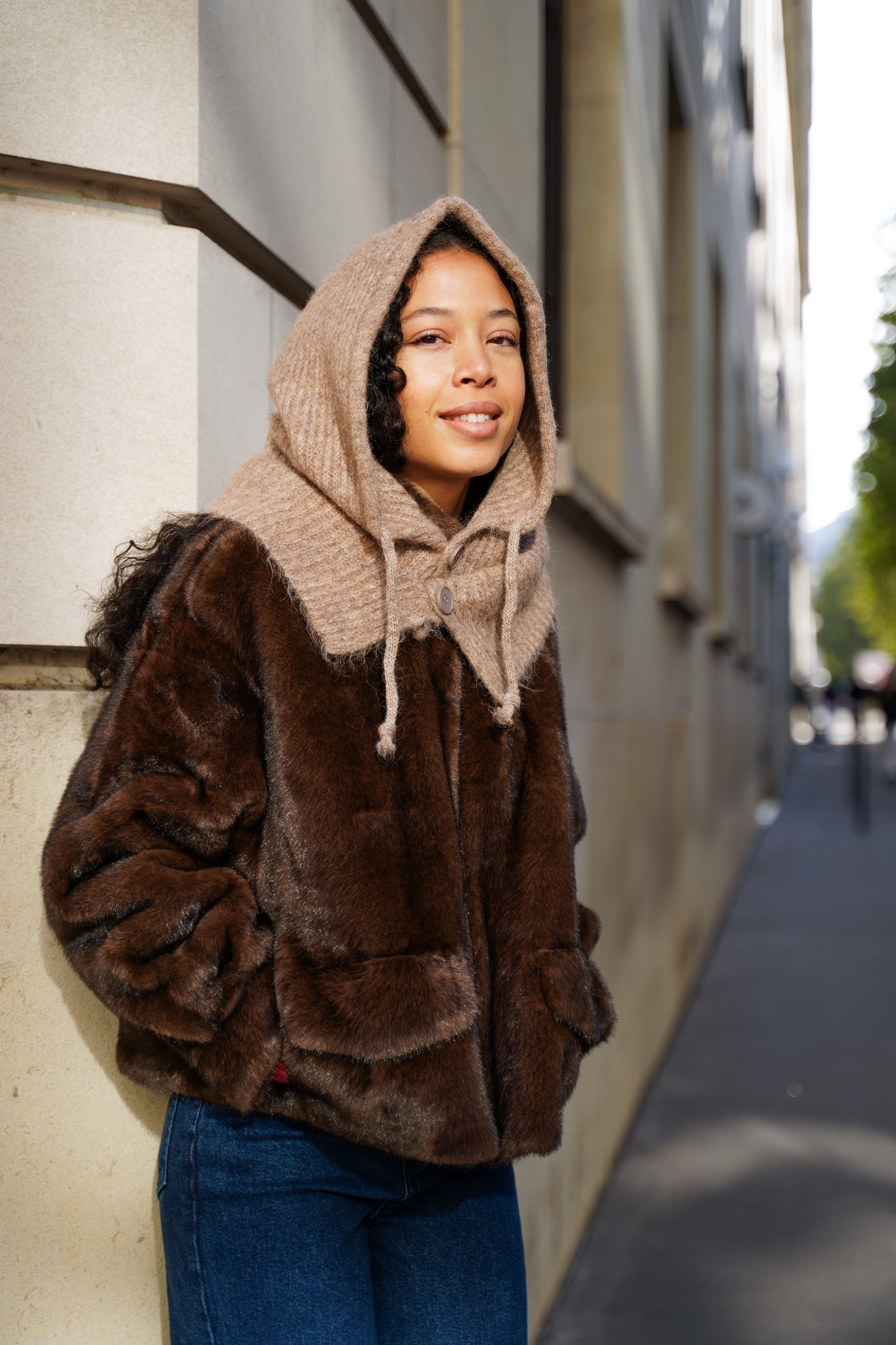 Cagoule Elisa camel - Margothe