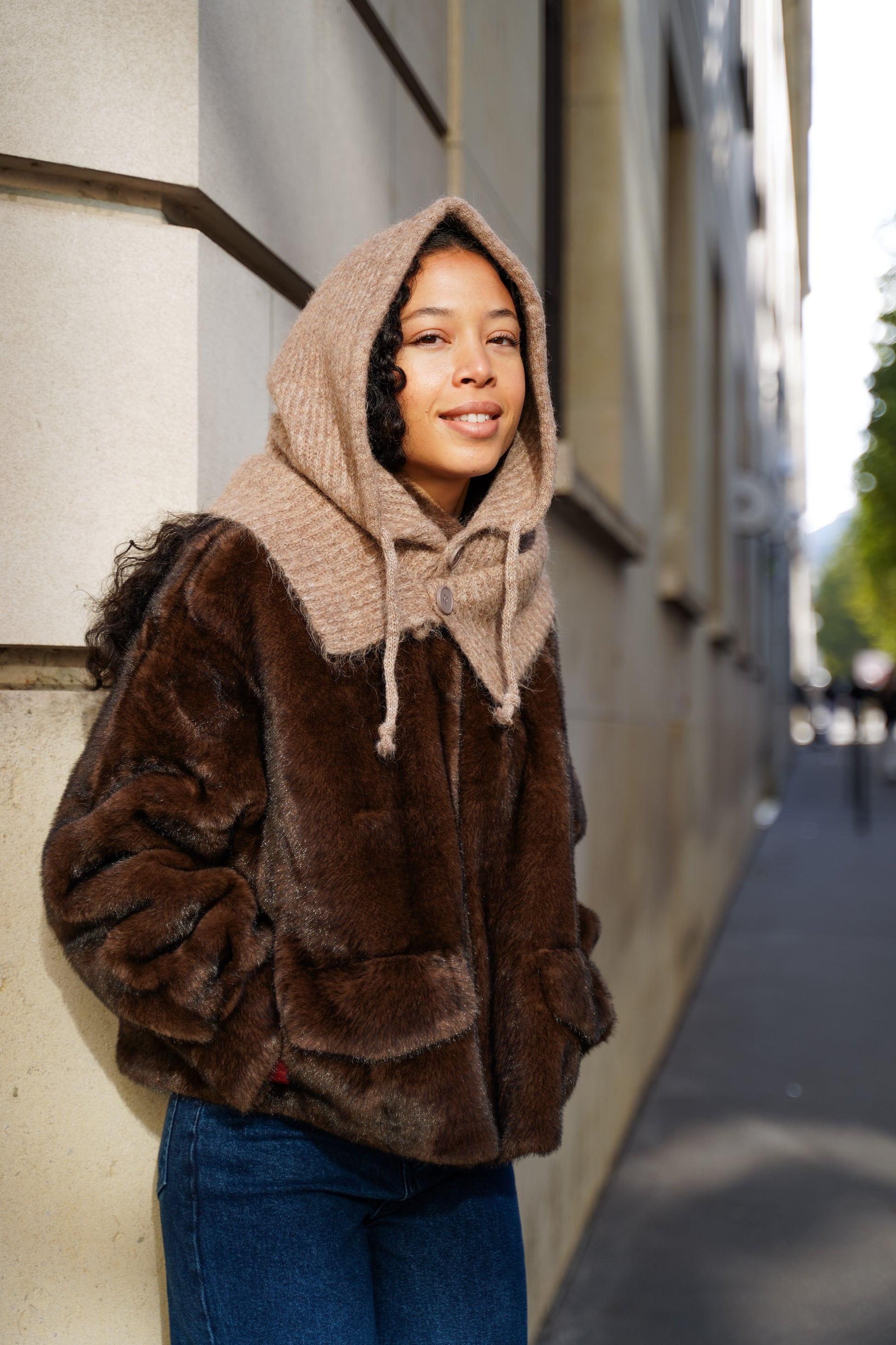 Cagoule Elisa camel - Margothe
