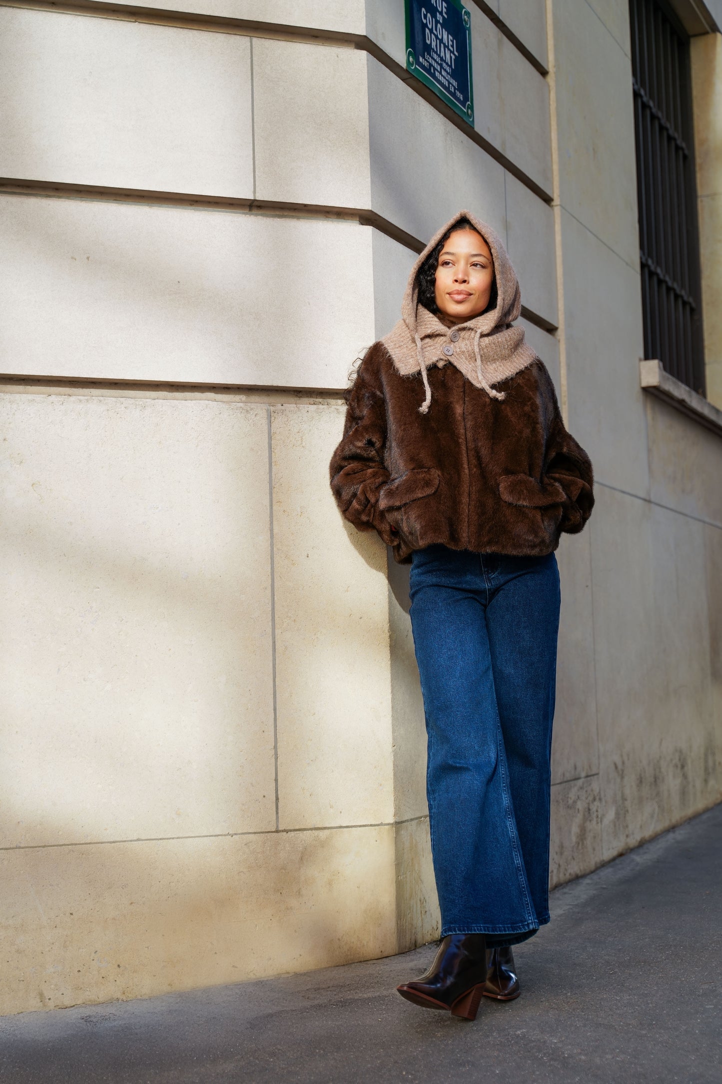 Cagoule Elisa camel - Margothe