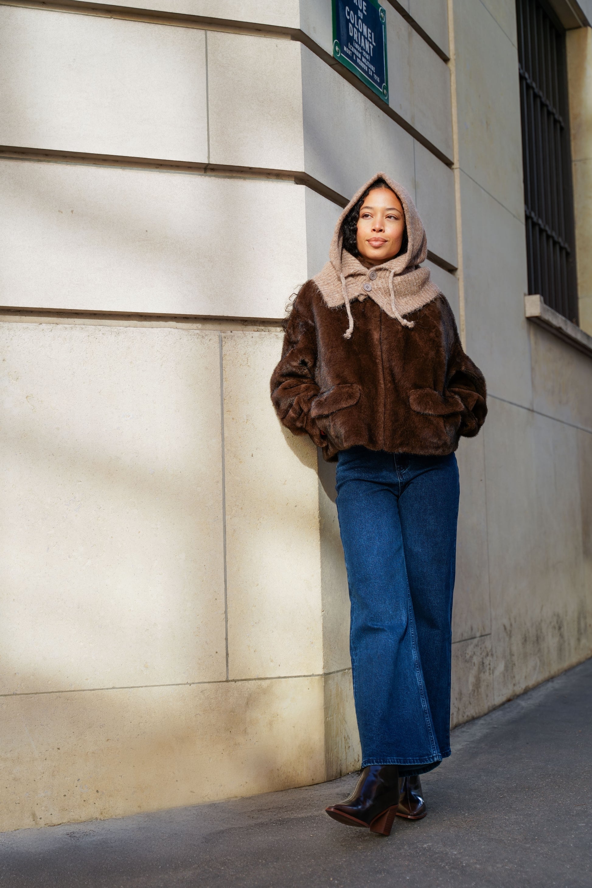 Cagoule Elisa camel - Margothe