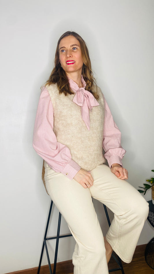 Jean Solange denim beige - Oraije - Margothe