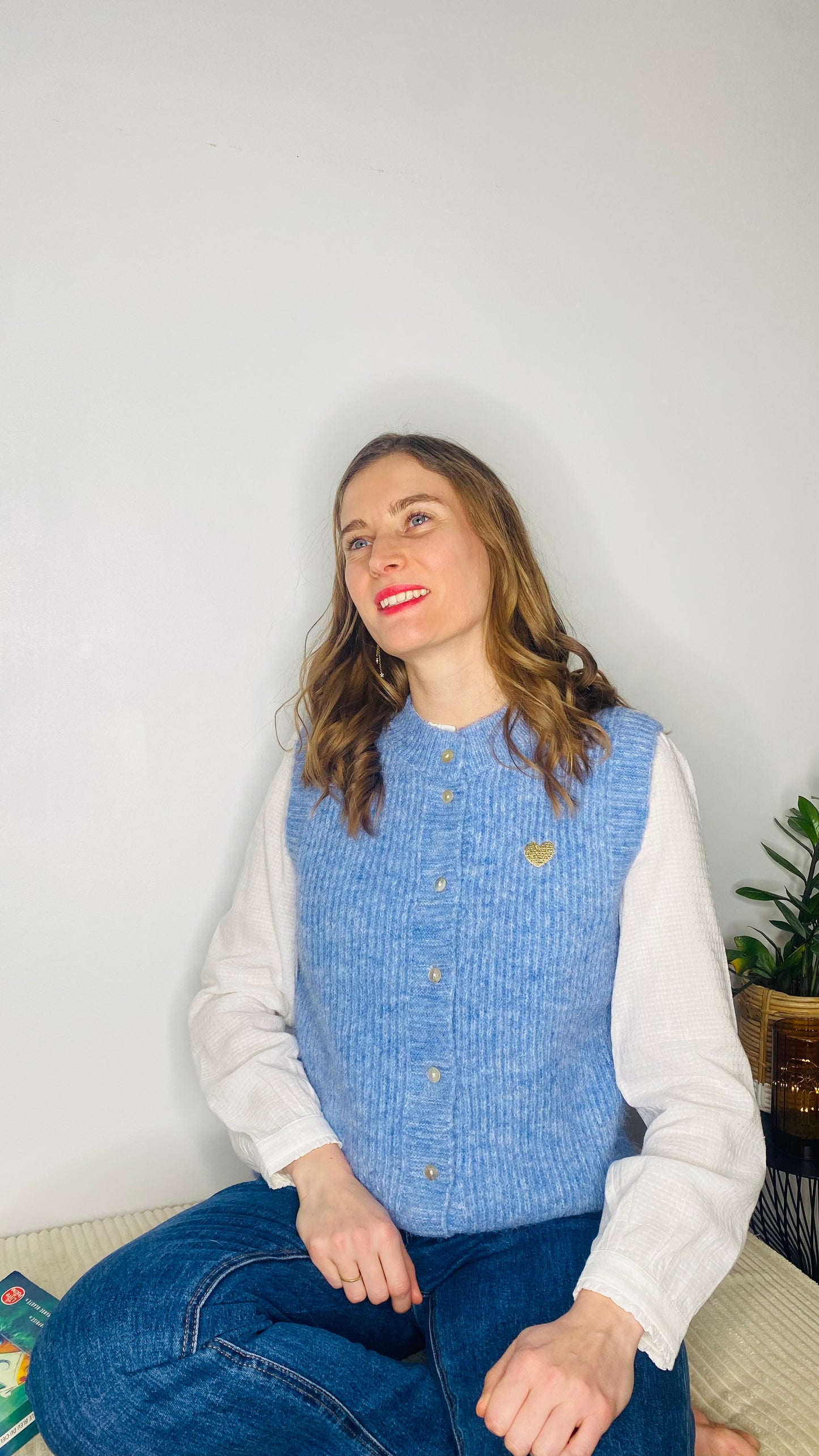 Gilet Orane bleu - Margothe