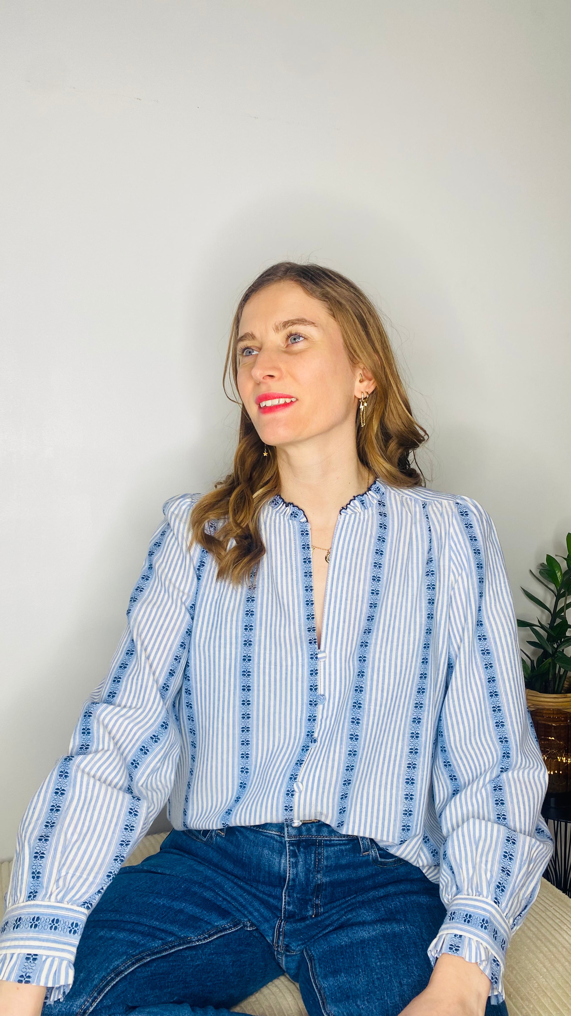 Chemise bleue Ashley - Margothe