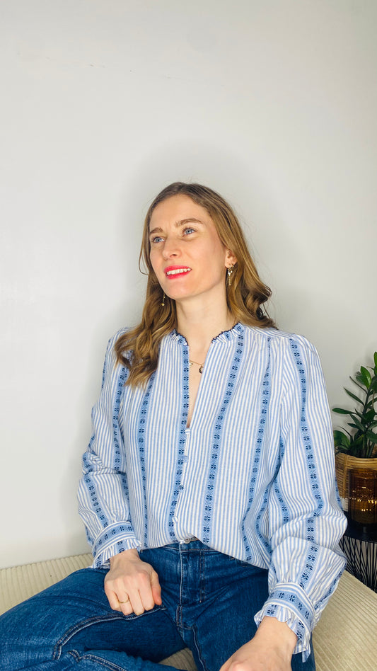 Chemise bleue Ashley - Margothe