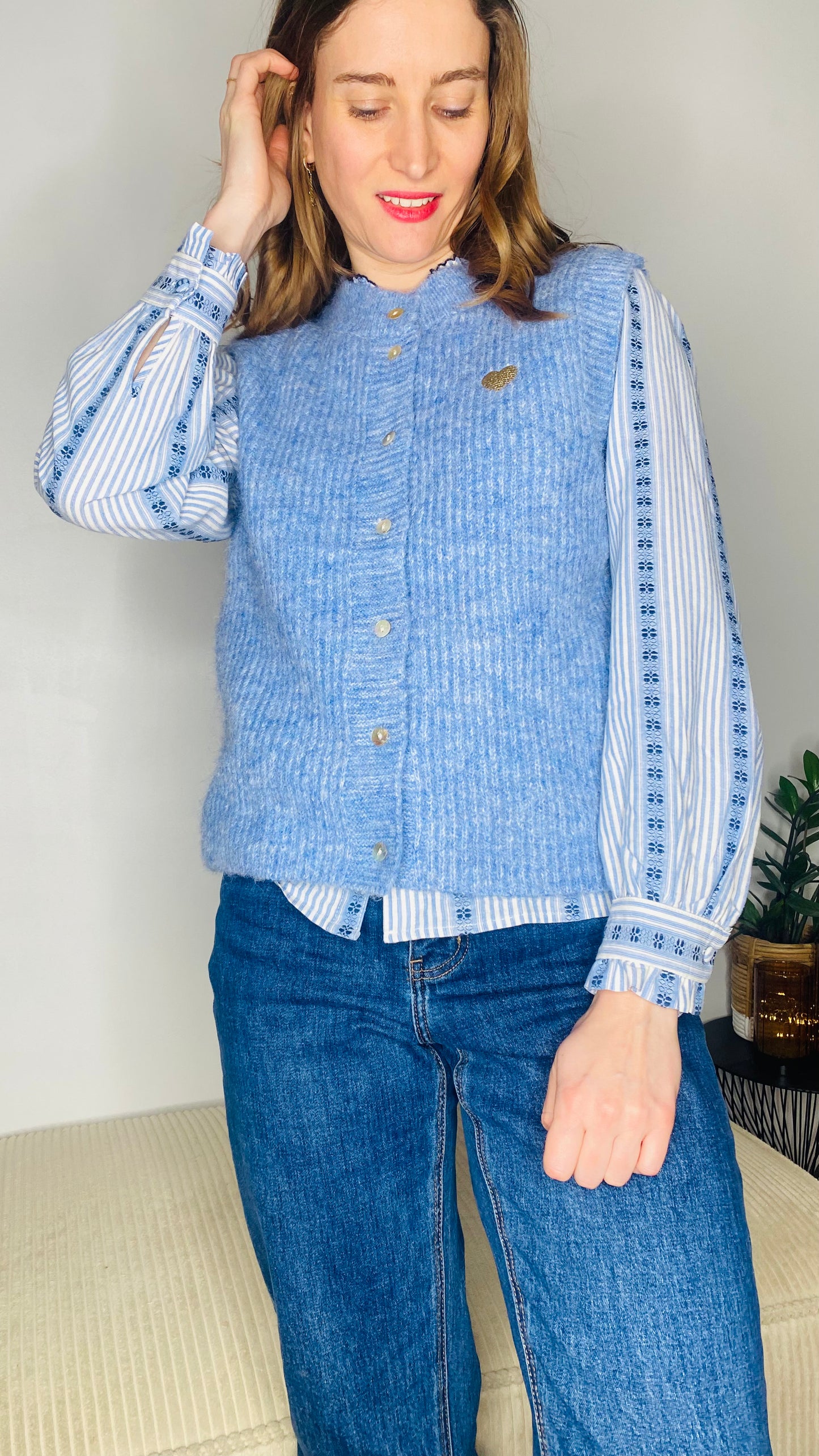 Chemise bleue Ashley - Margothe