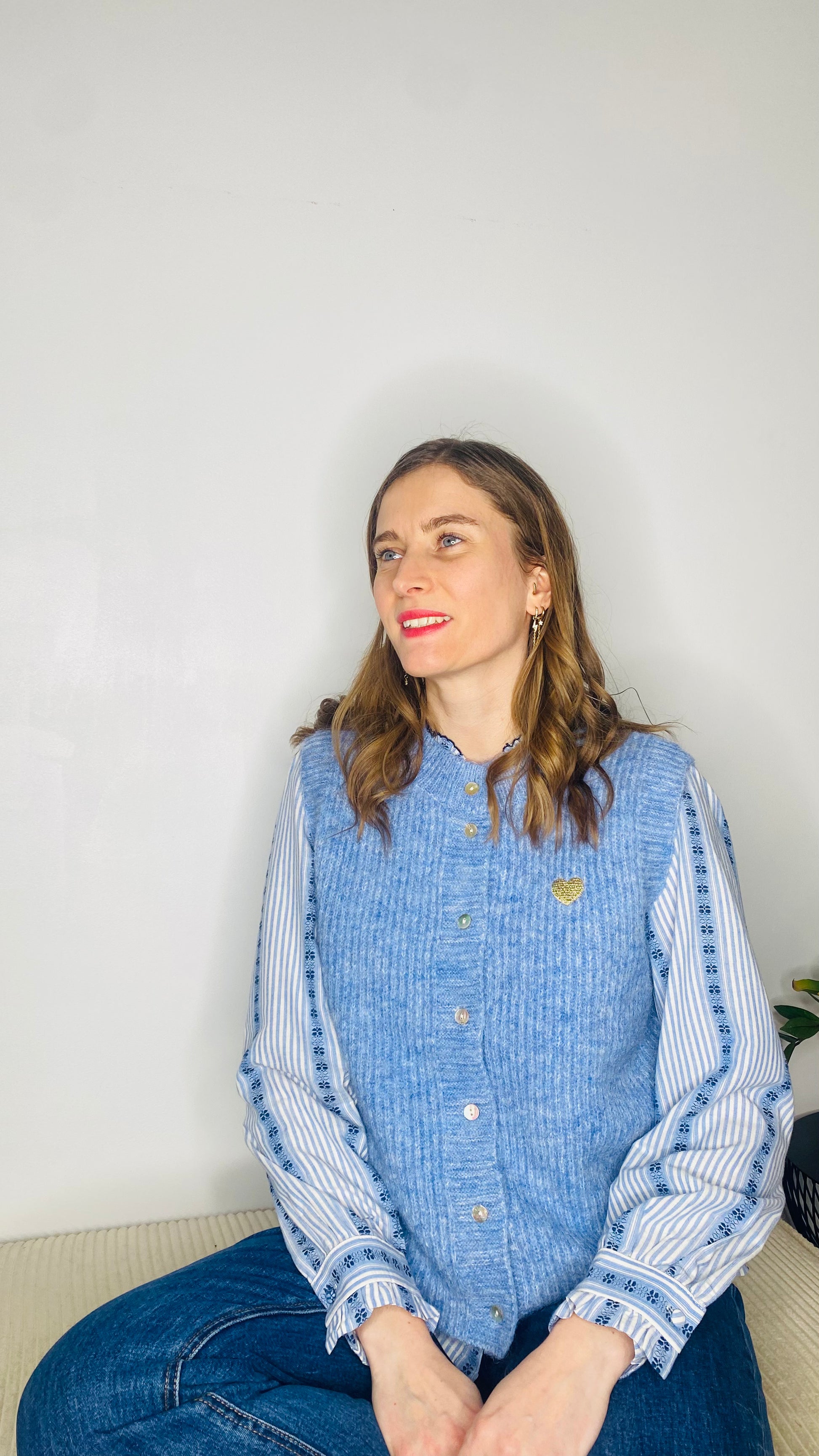 Gilet Orane bleu - Margothe