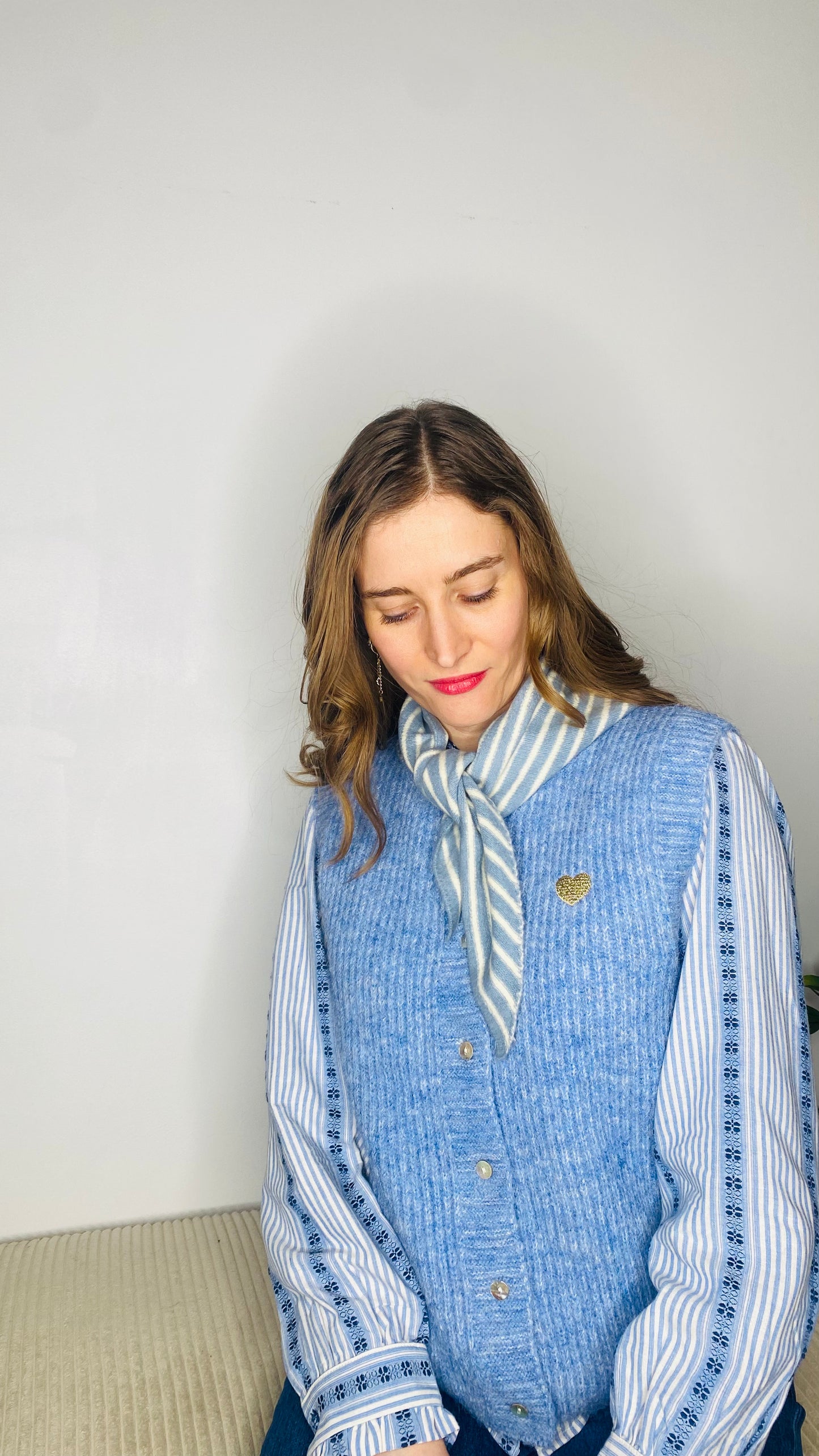 Gilet Orane bleu - Margothe
