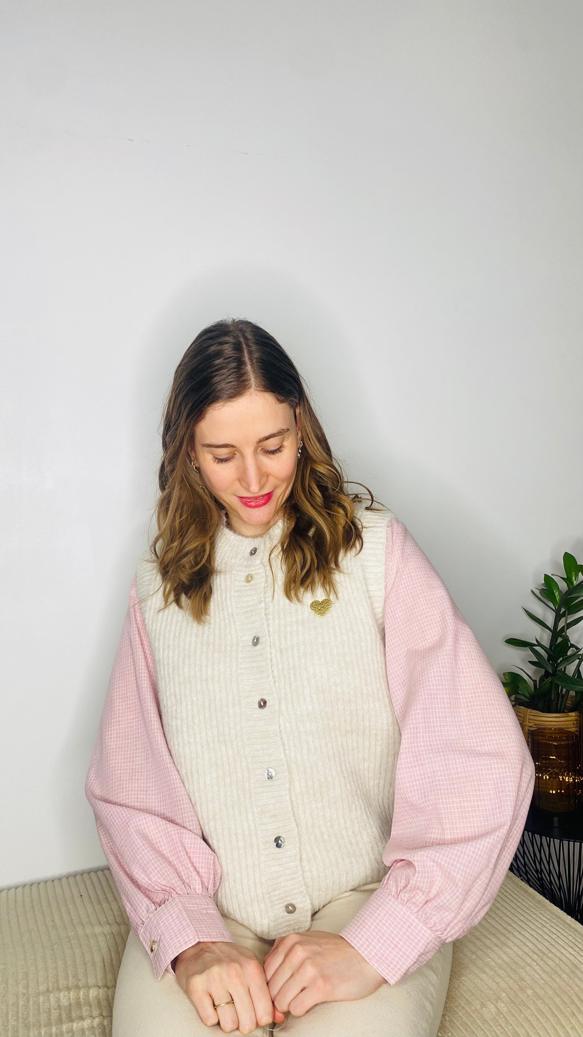 Gilet Orane écru - Margothe