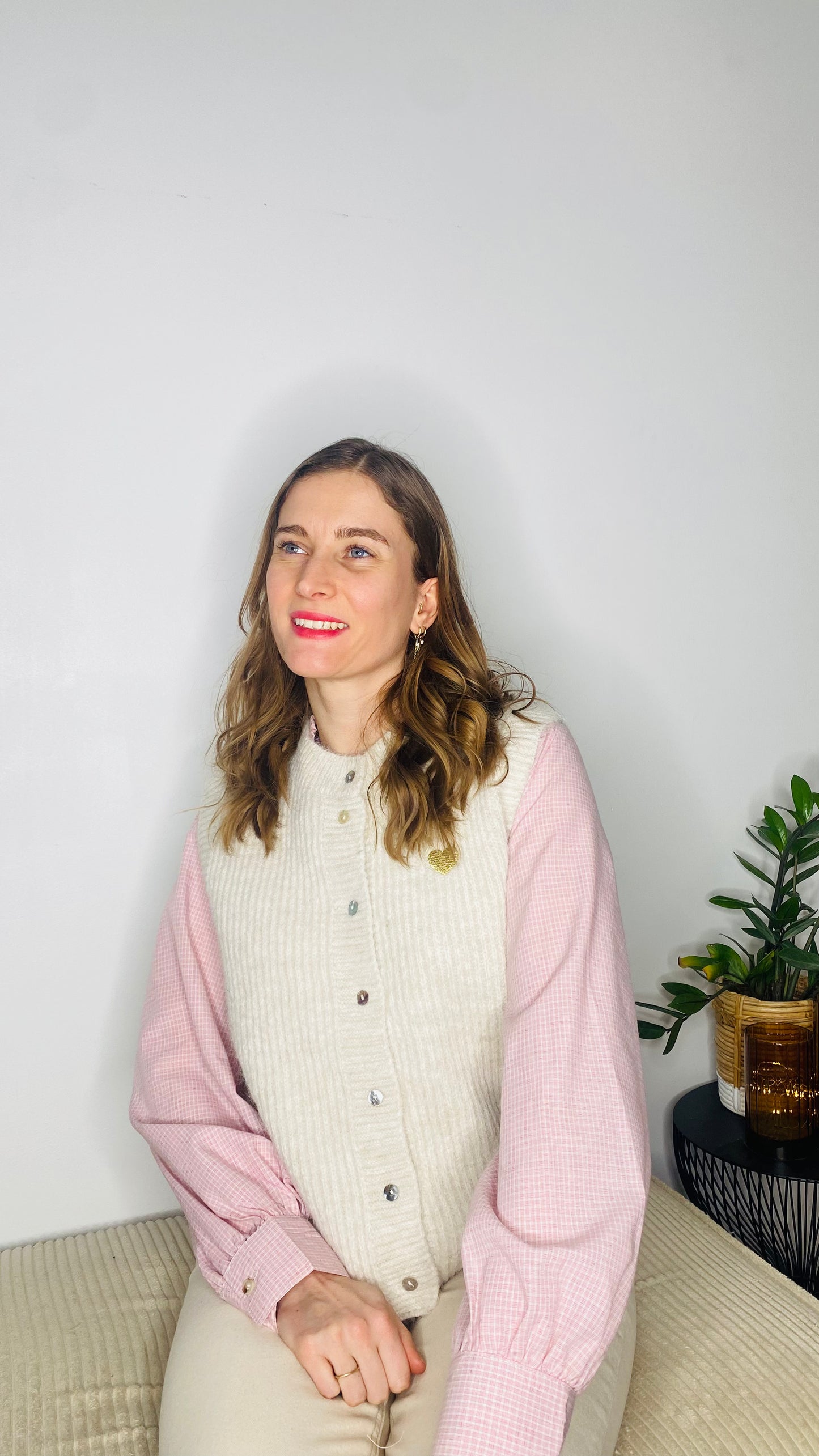 Gilet Orane écru - Margothe