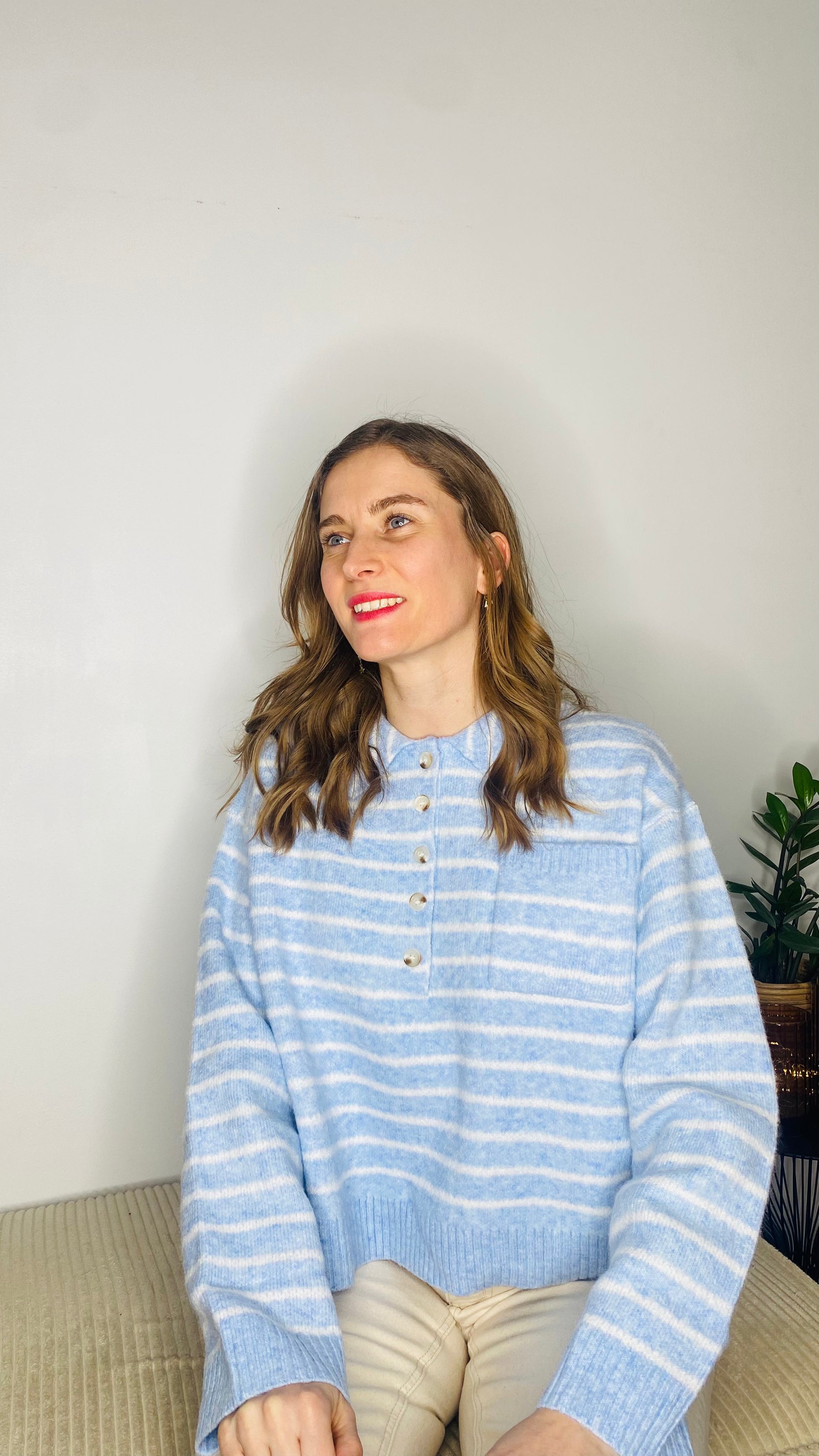 Pull Charlie rayé bleu - Margothe