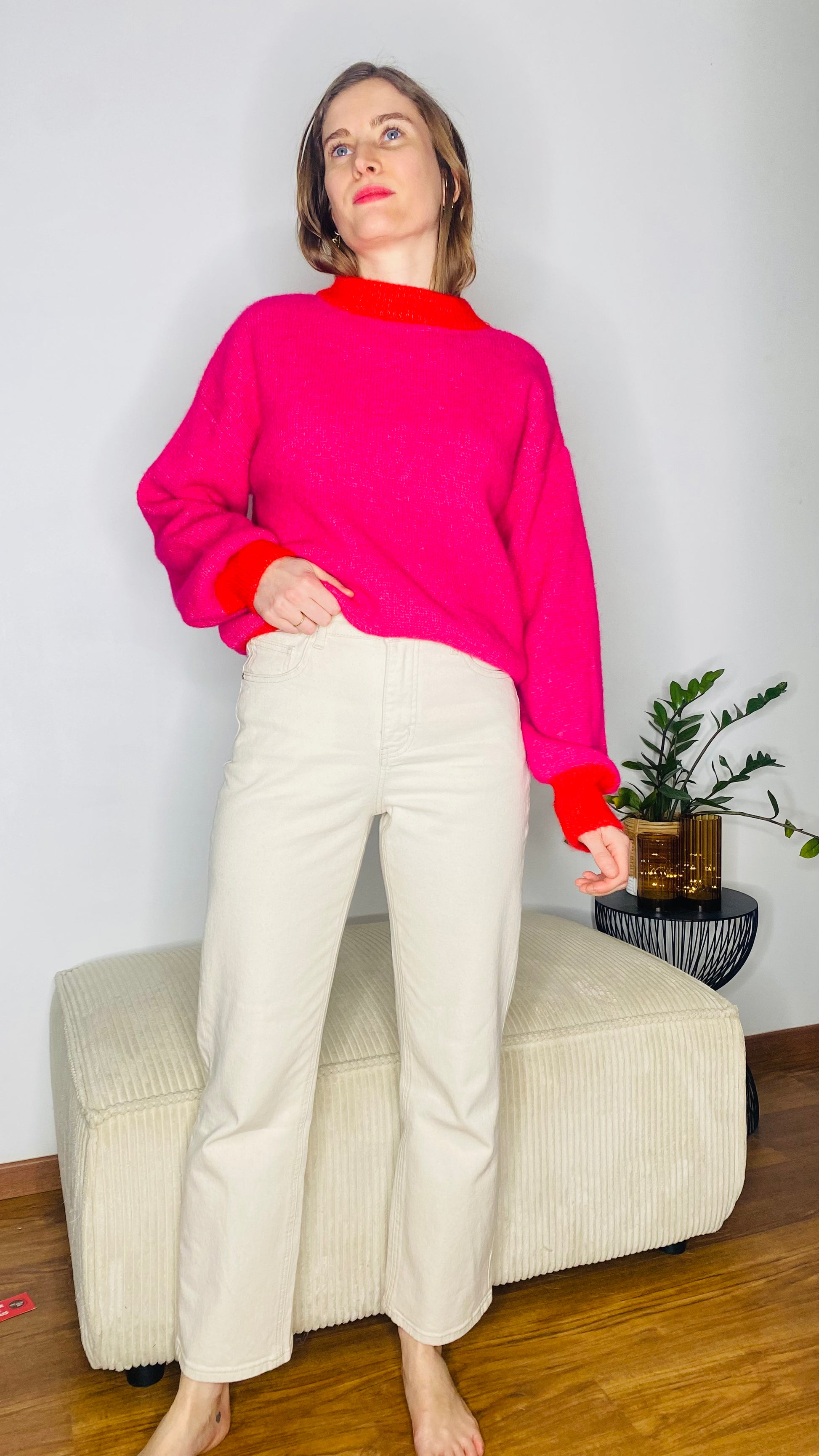 Jean Solange denim beige - Oraije - Margothe