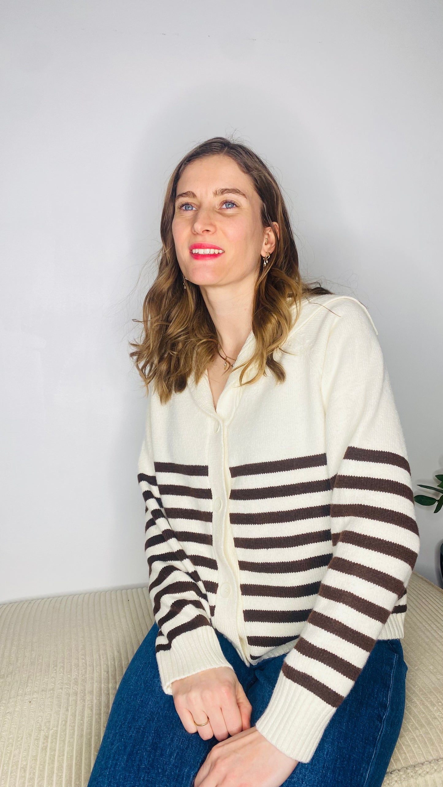 Gilet Marilou marinière - Margothe