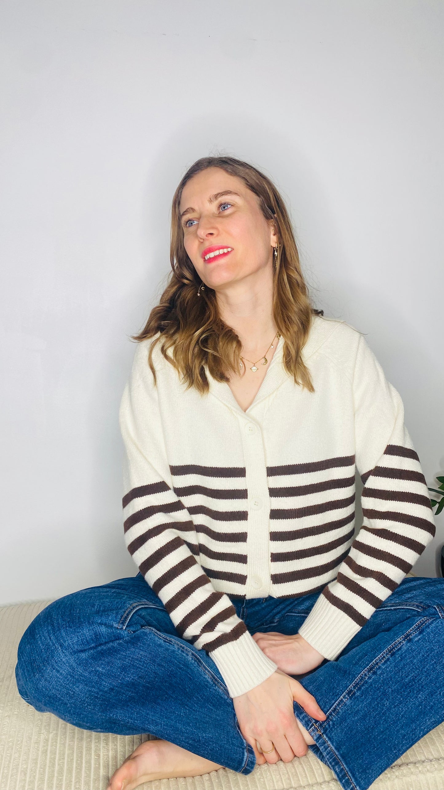 Gilet Marilou marinière - Margothe