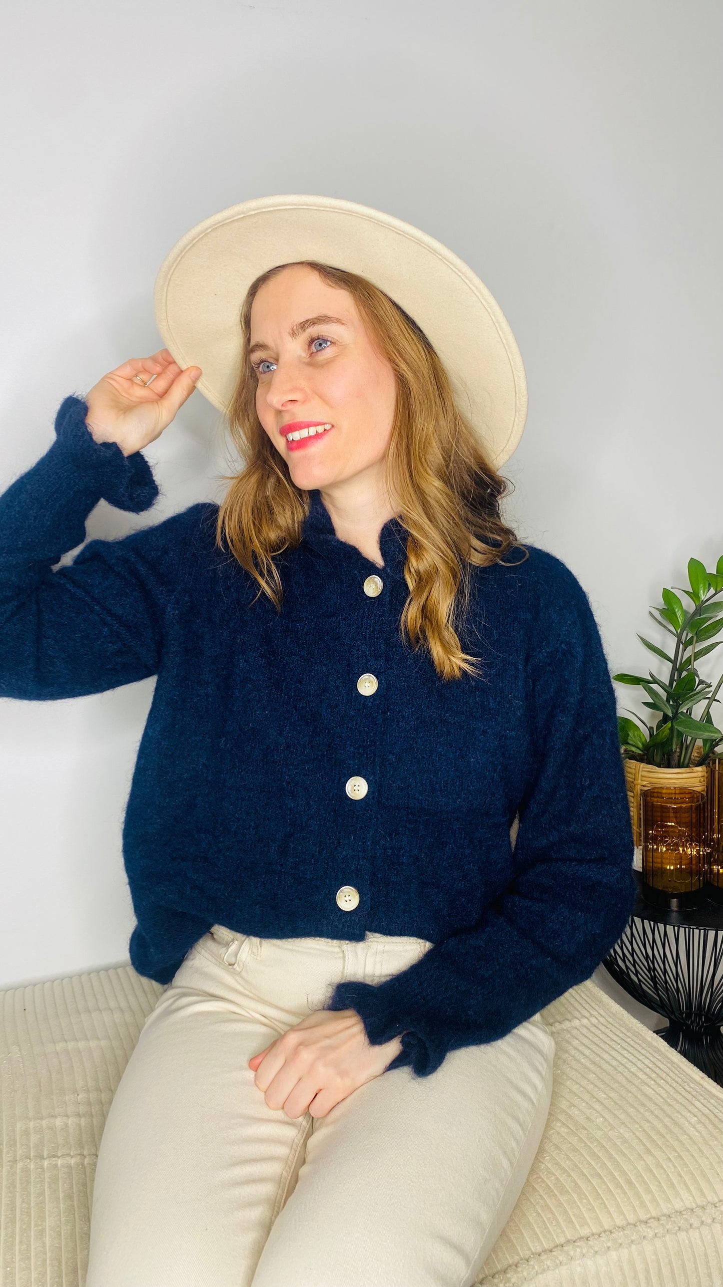 Gilet Eloïne bleu marine - Margothe