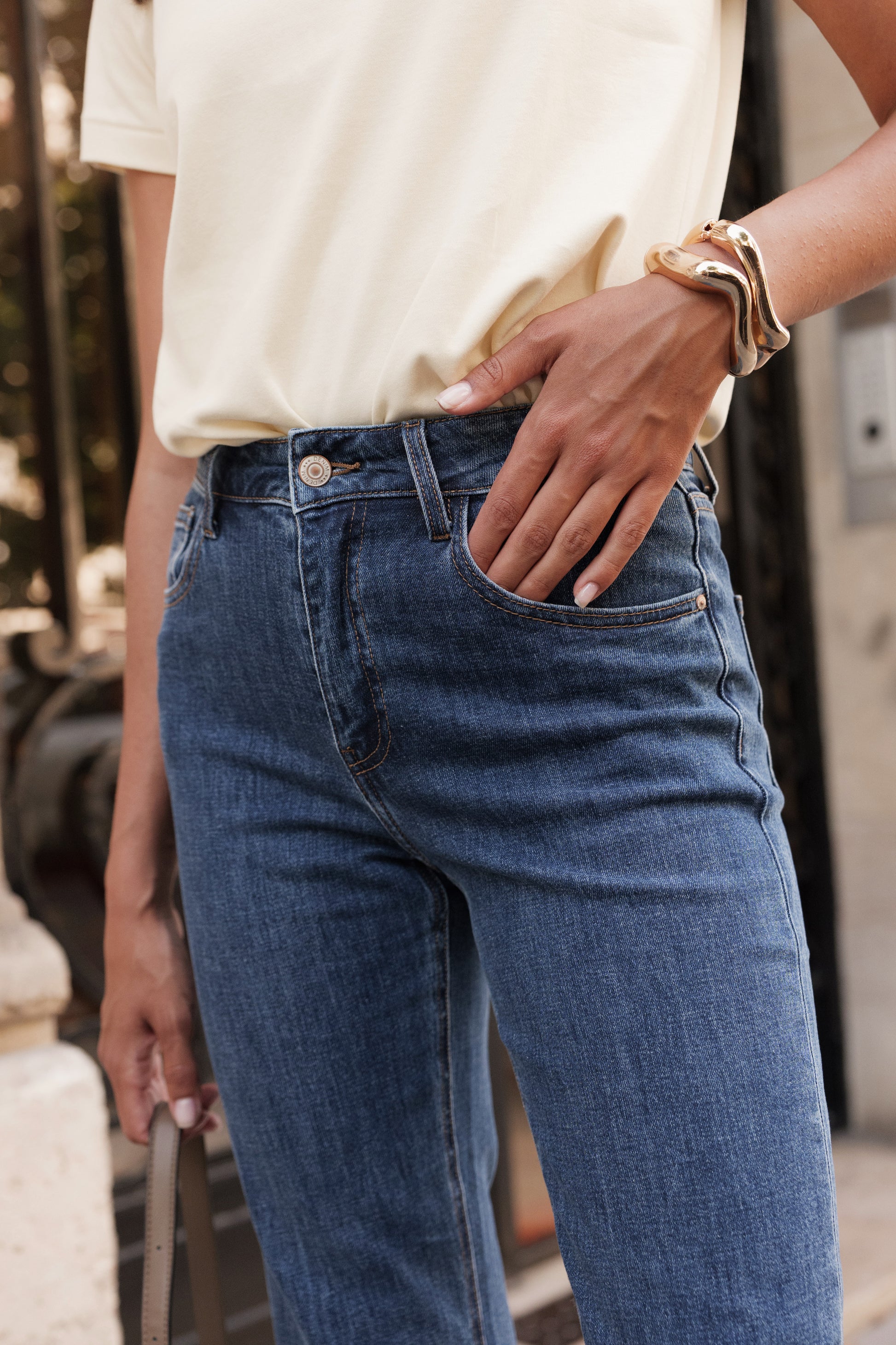 Jean Solange denim bleu - Oraije - Margothe
