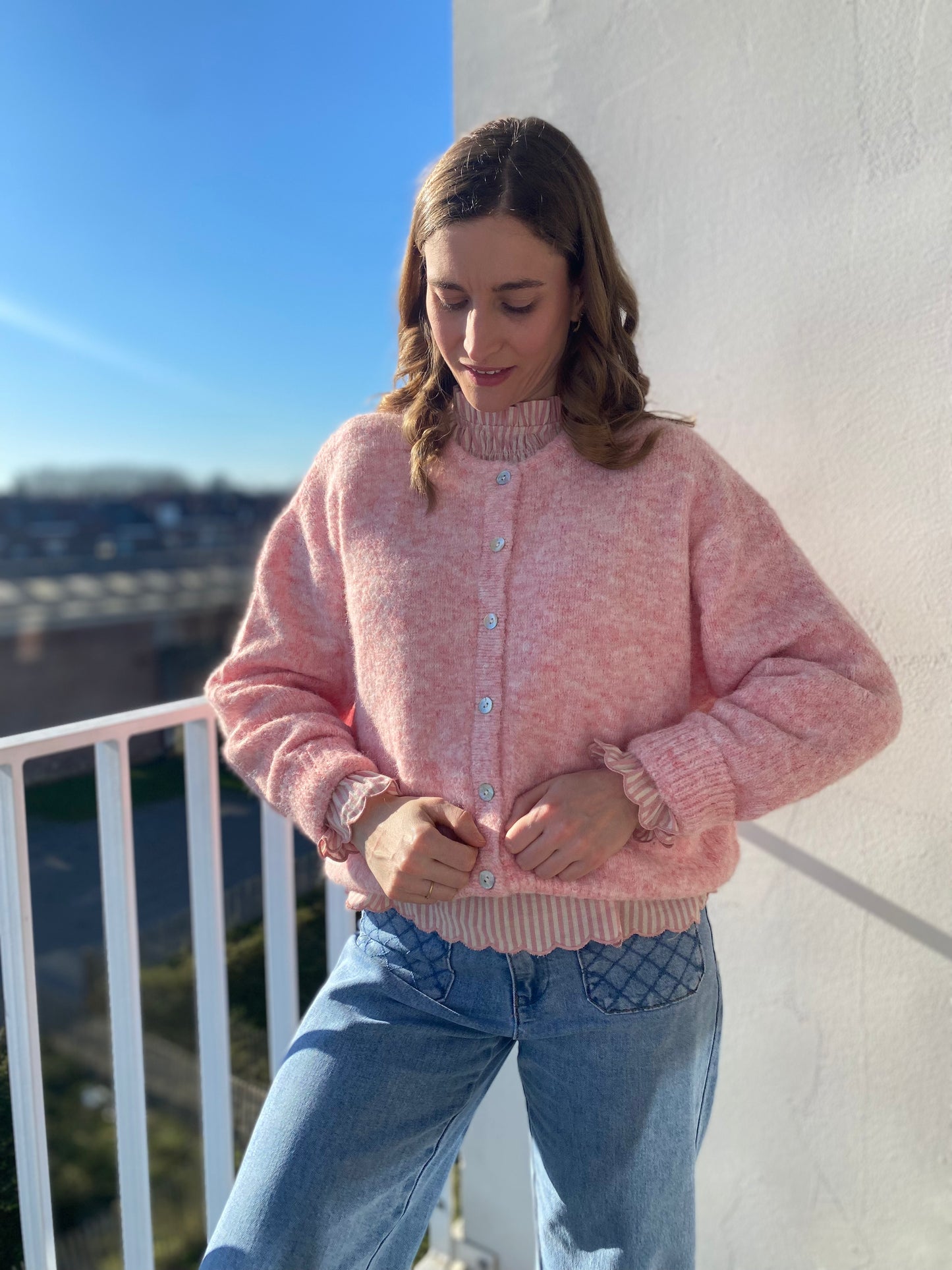 Gilet Lala rose - Margothe