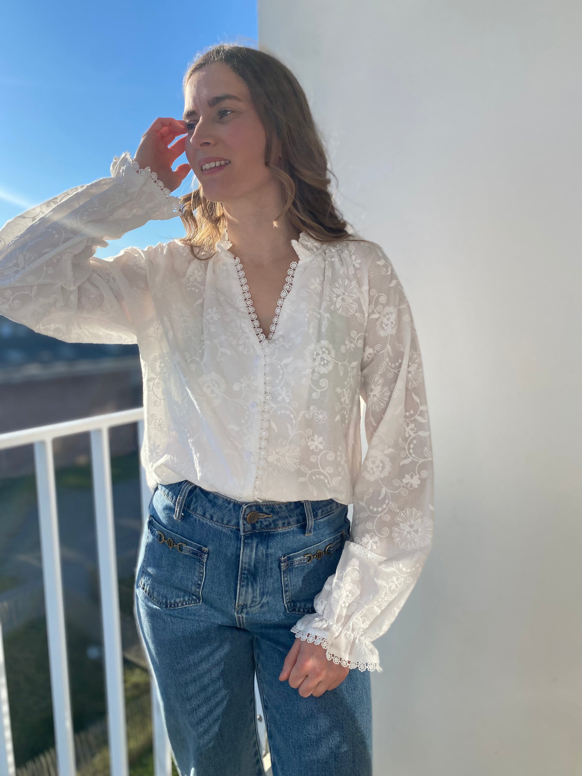 Chemise Julie blanche - Margothe