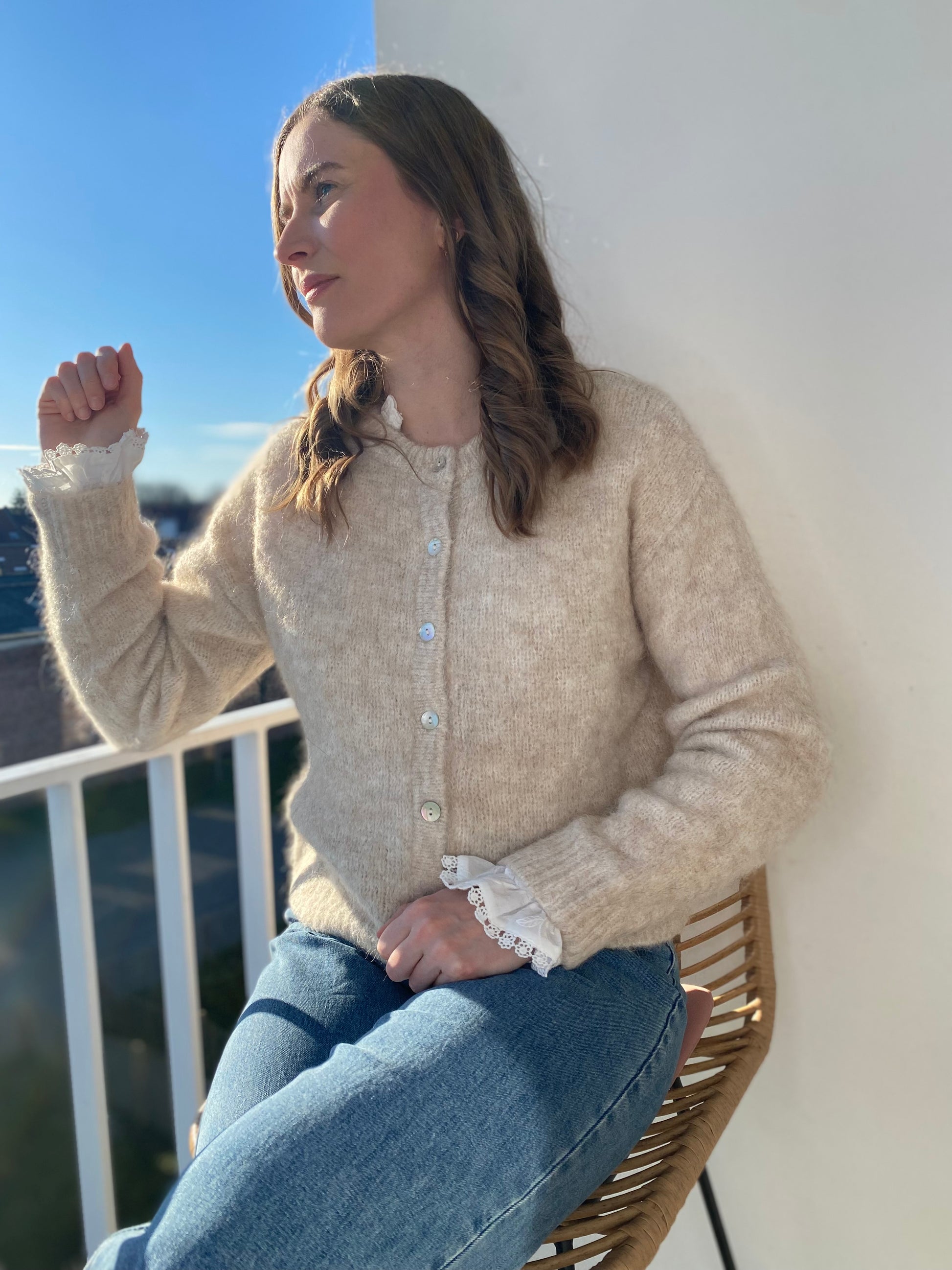 Gilet Lala beige - Margothe